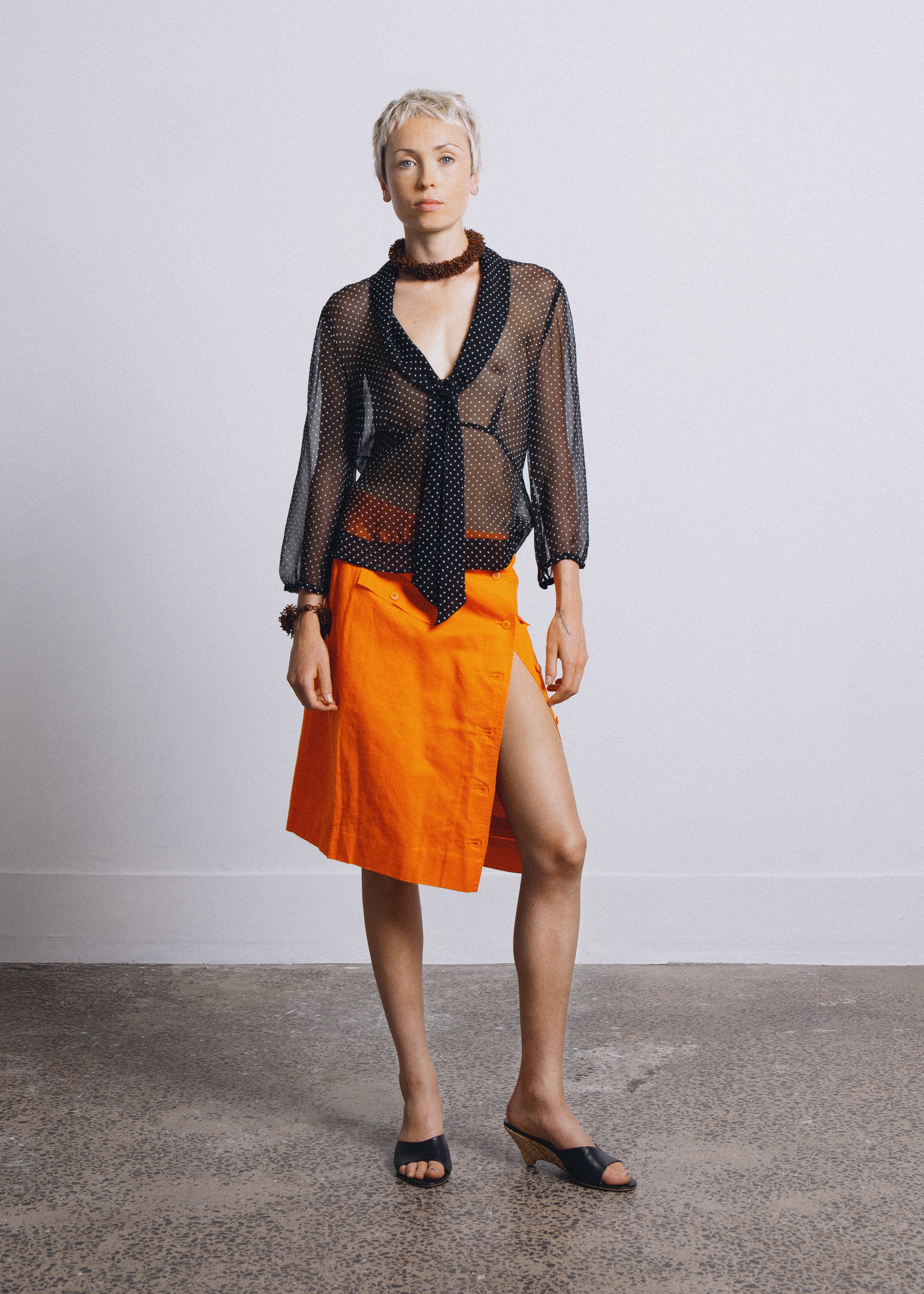 Vacenza Skirt - Tangerine