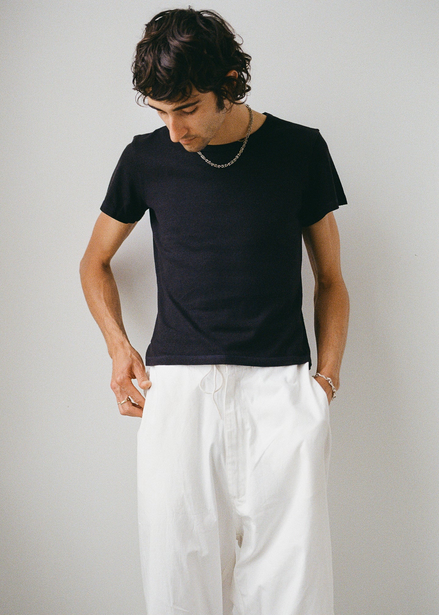 Buddy Hemp Goods Mini Tee Black On Man Front