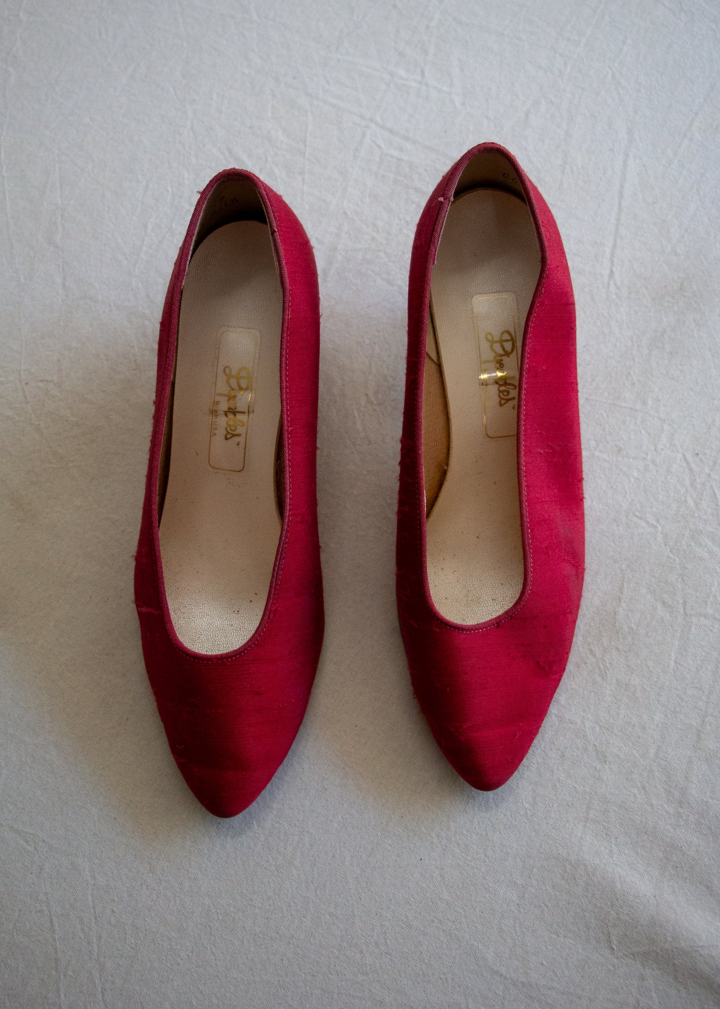 Dyeables Silk Pumps - Deep Pink
