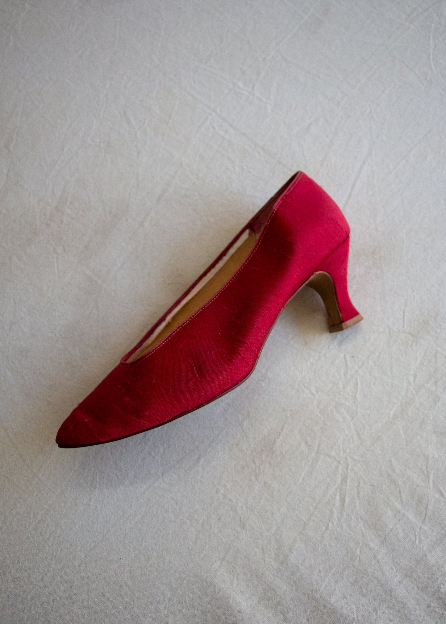 Dyeables Silk Pumps - Deep Pink