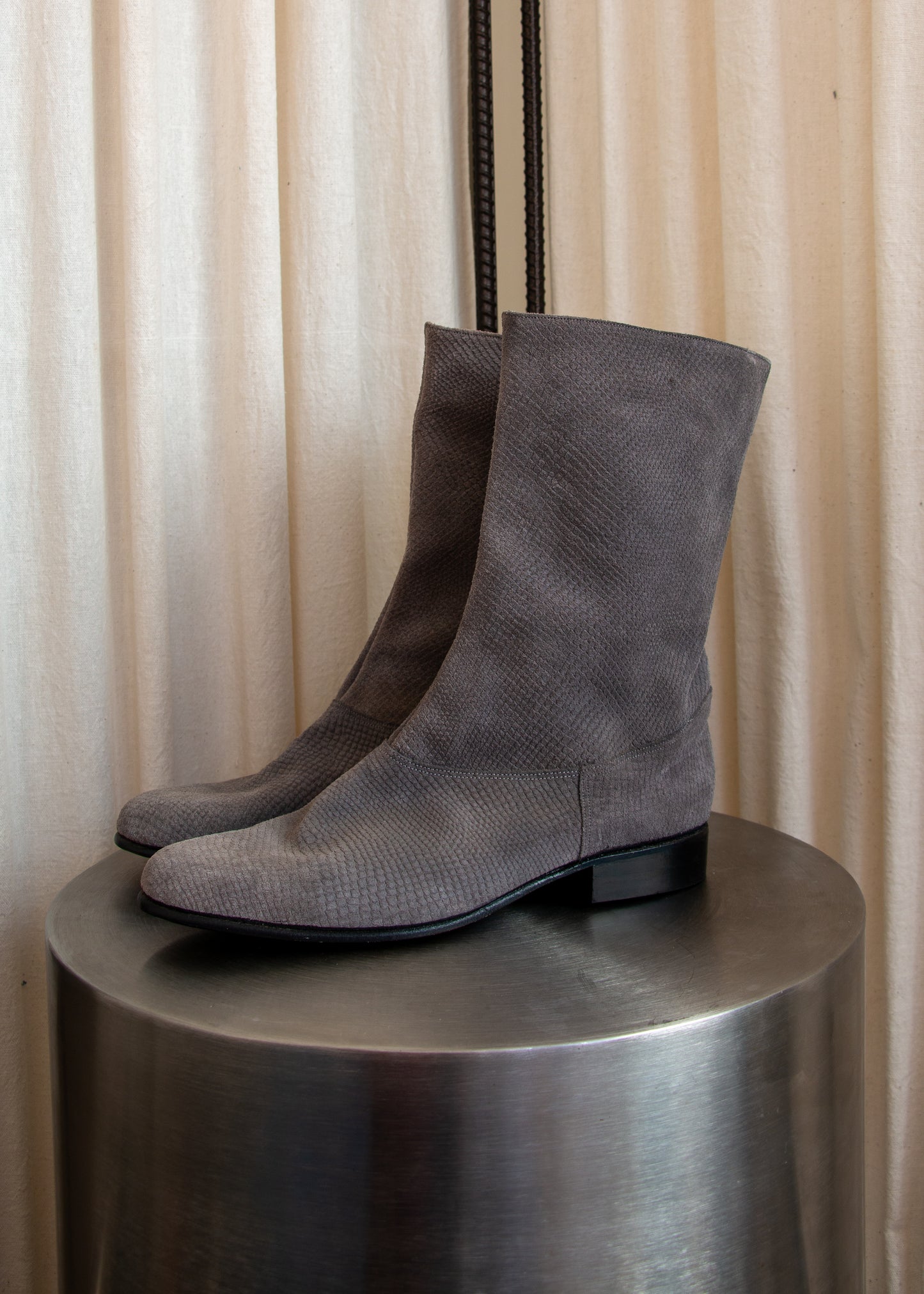 Slouchy Boots - Grey