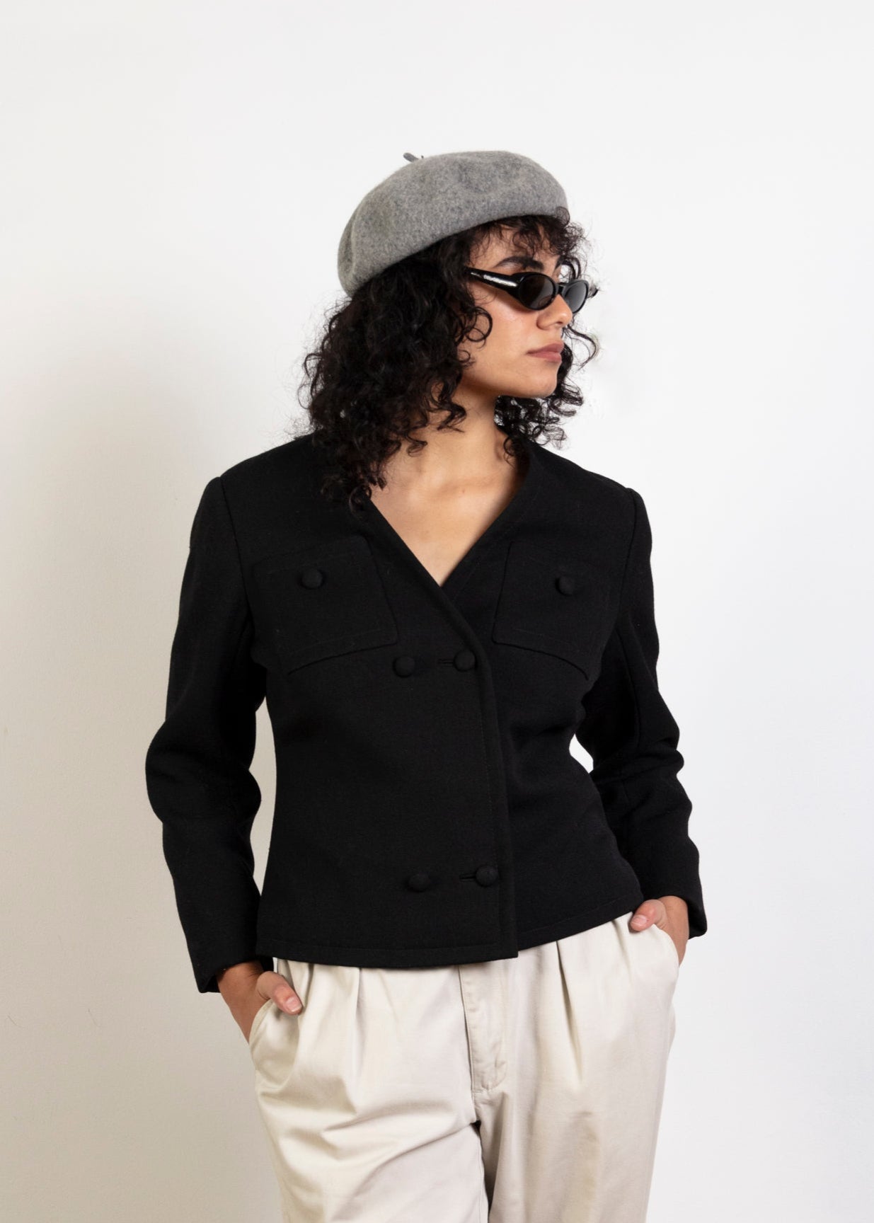 Gregory Ladner Beret - Grey/Blue