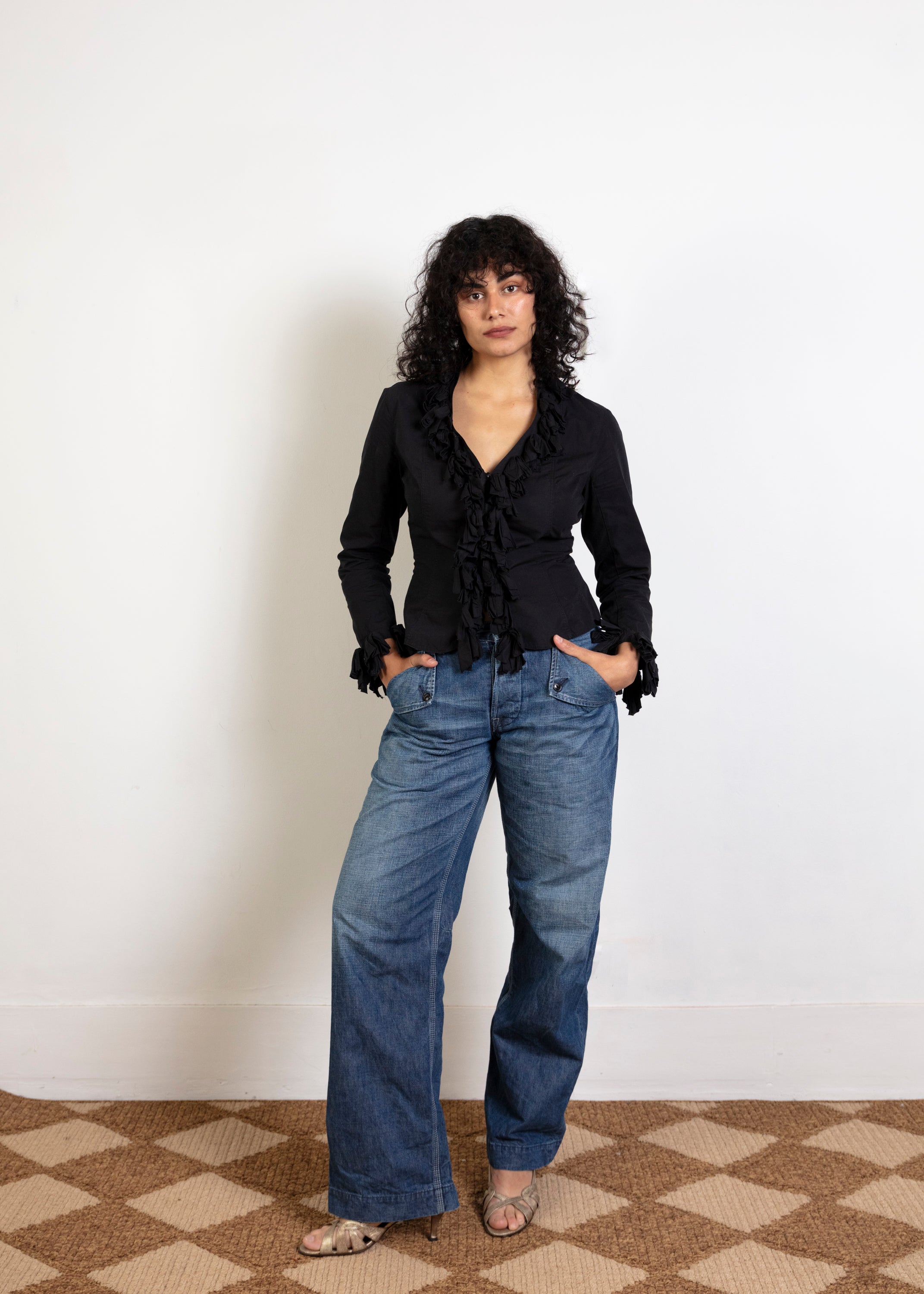 Anne Fontaine Bow Blouse - Black