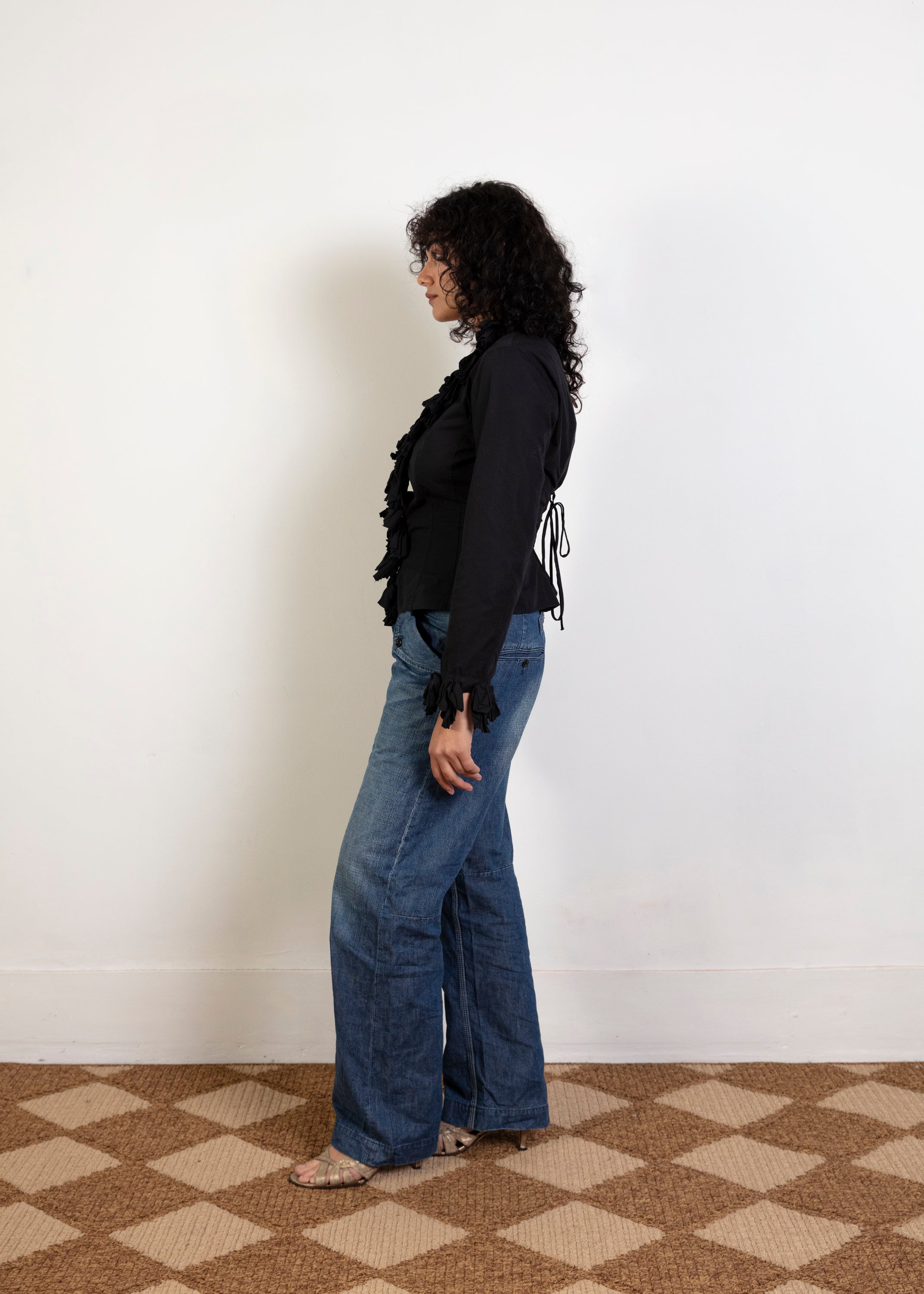 Anne Fontaine Bow Blouse - Black