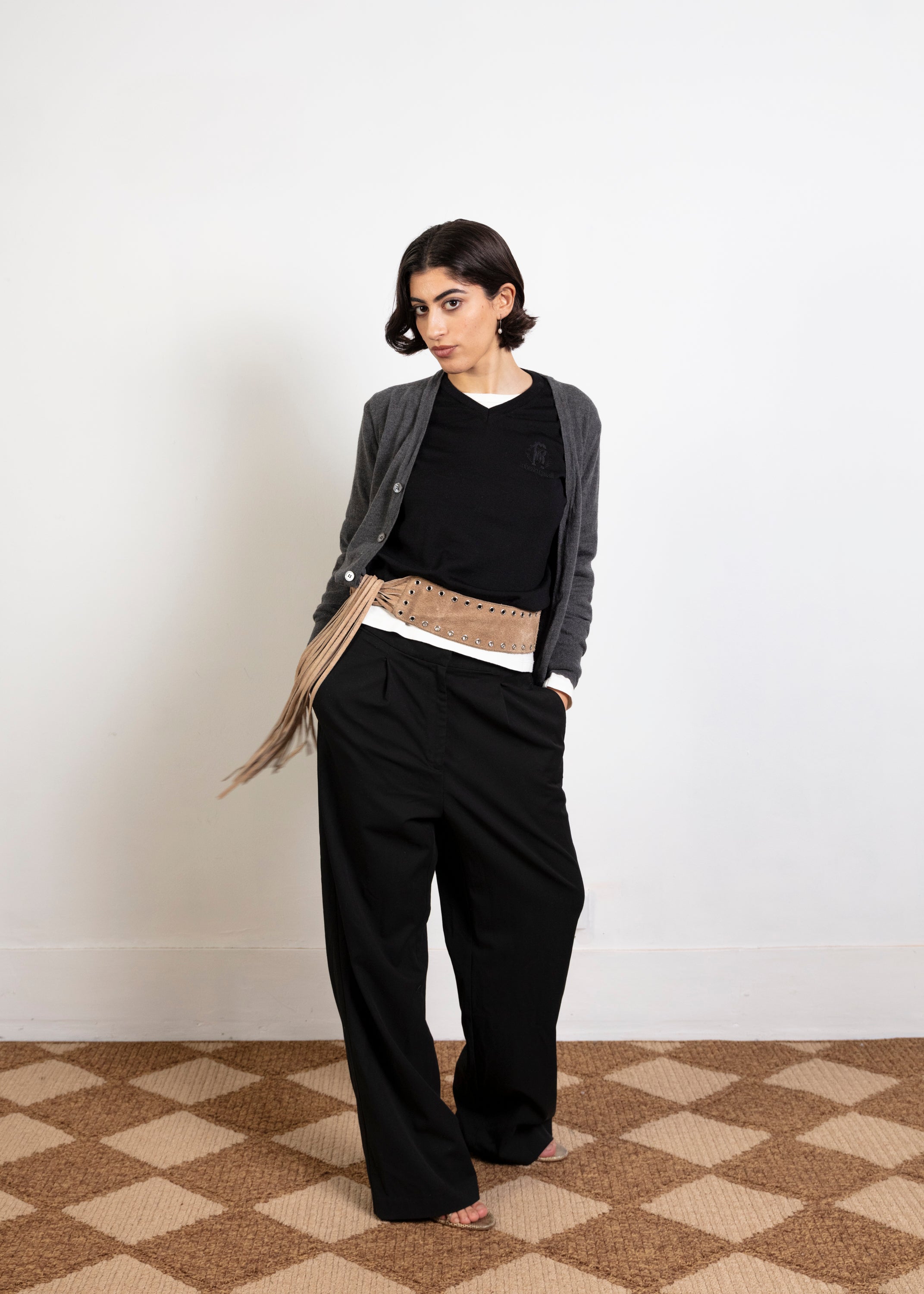 Drakes Cardigan - Grey