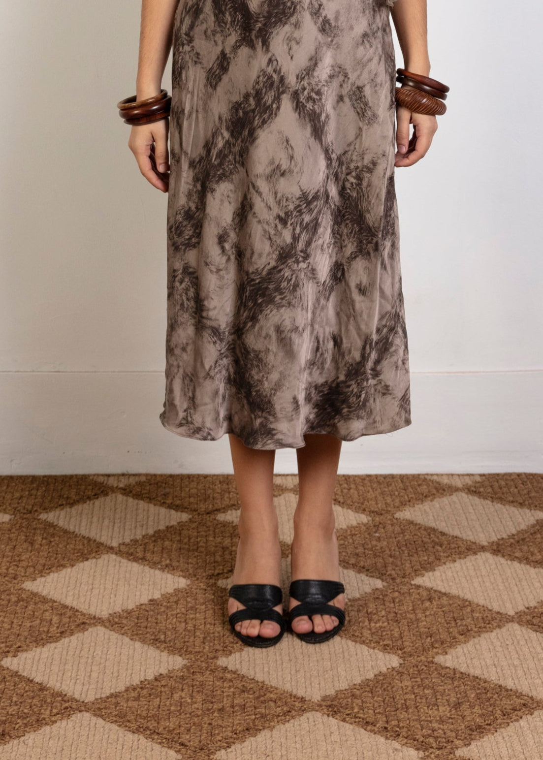 Urban Soul Python Heels - Black