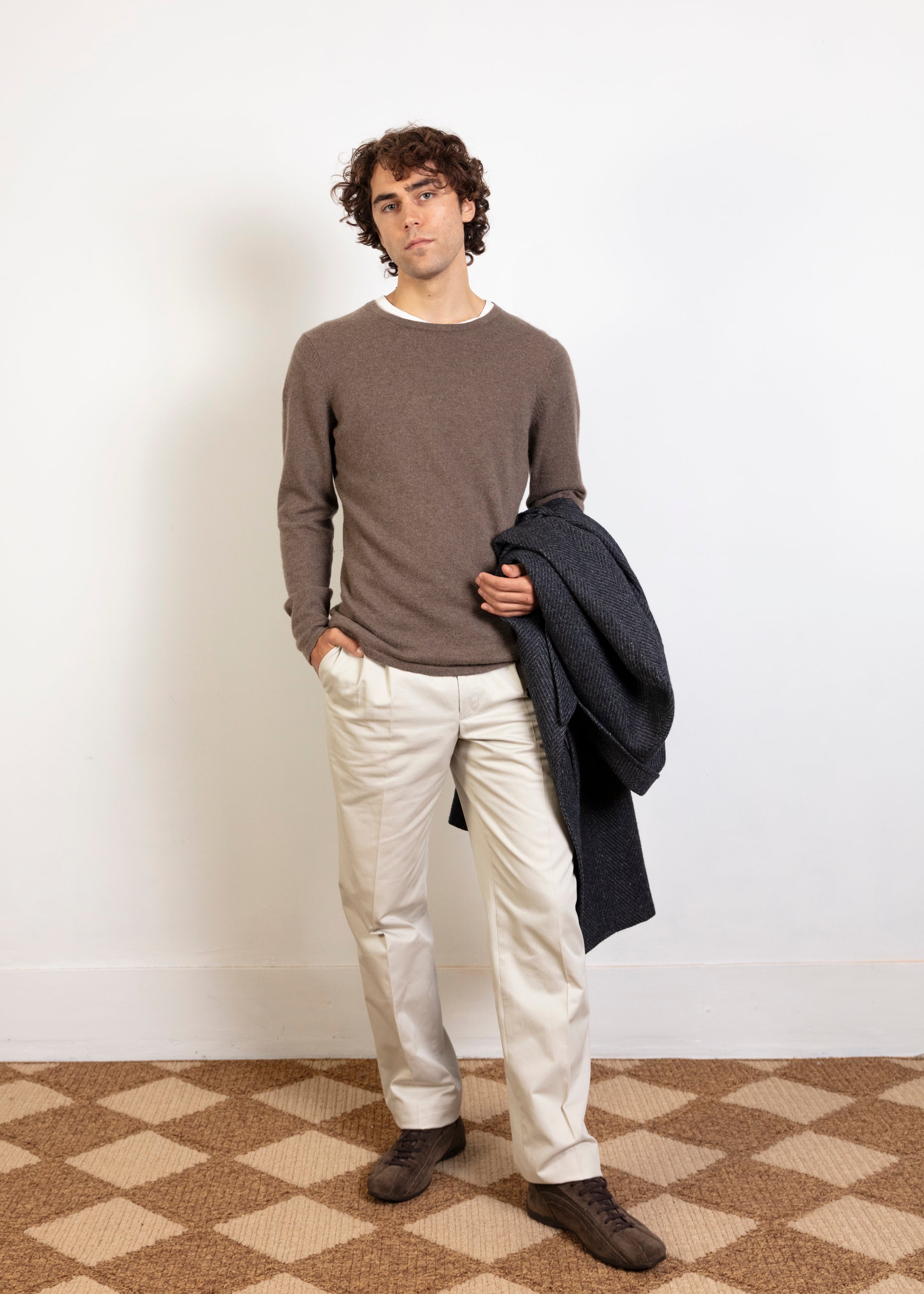 Marks & Spencer Pleated Pants - Cream