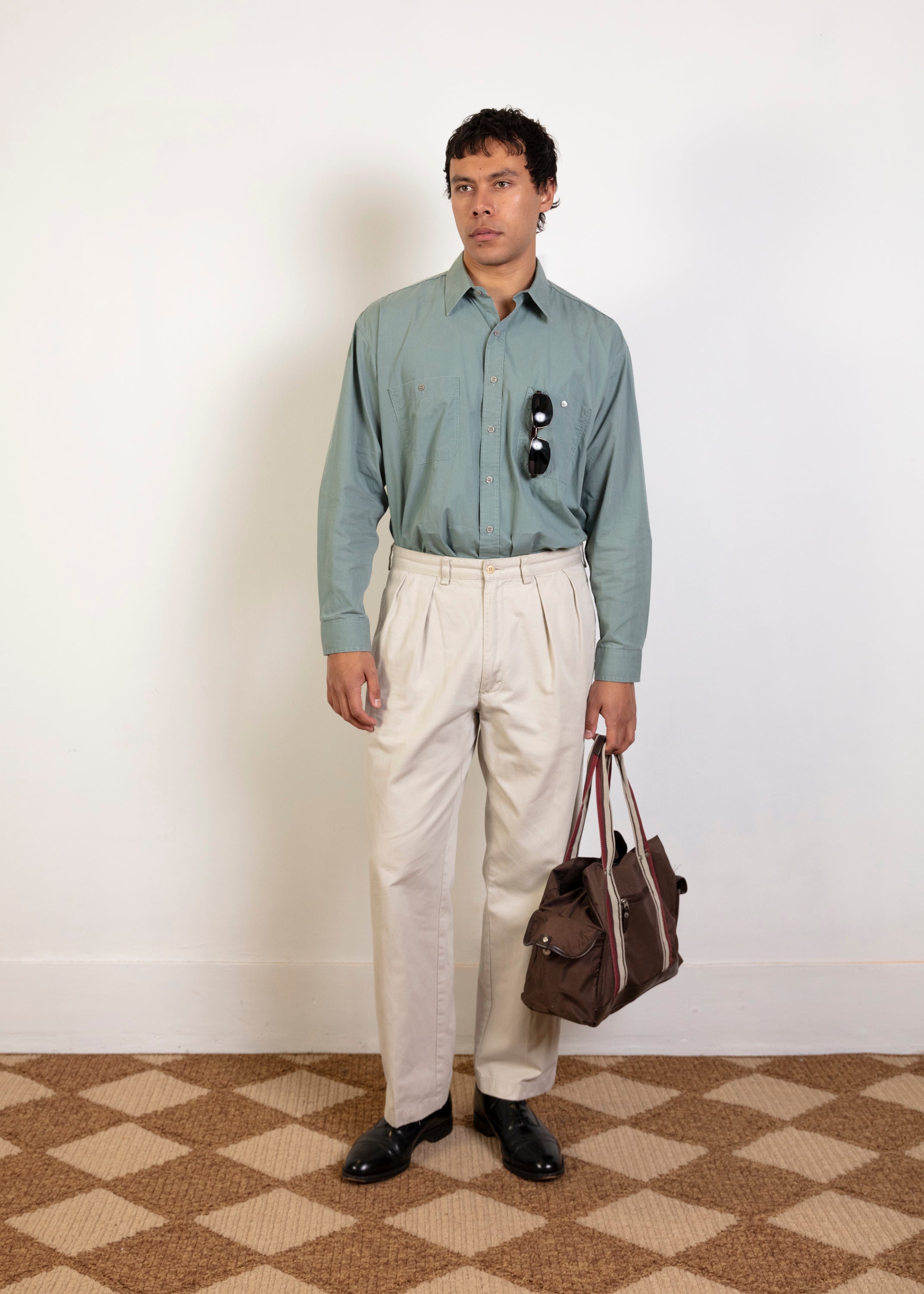 Polo Pleated Trousers - Cream