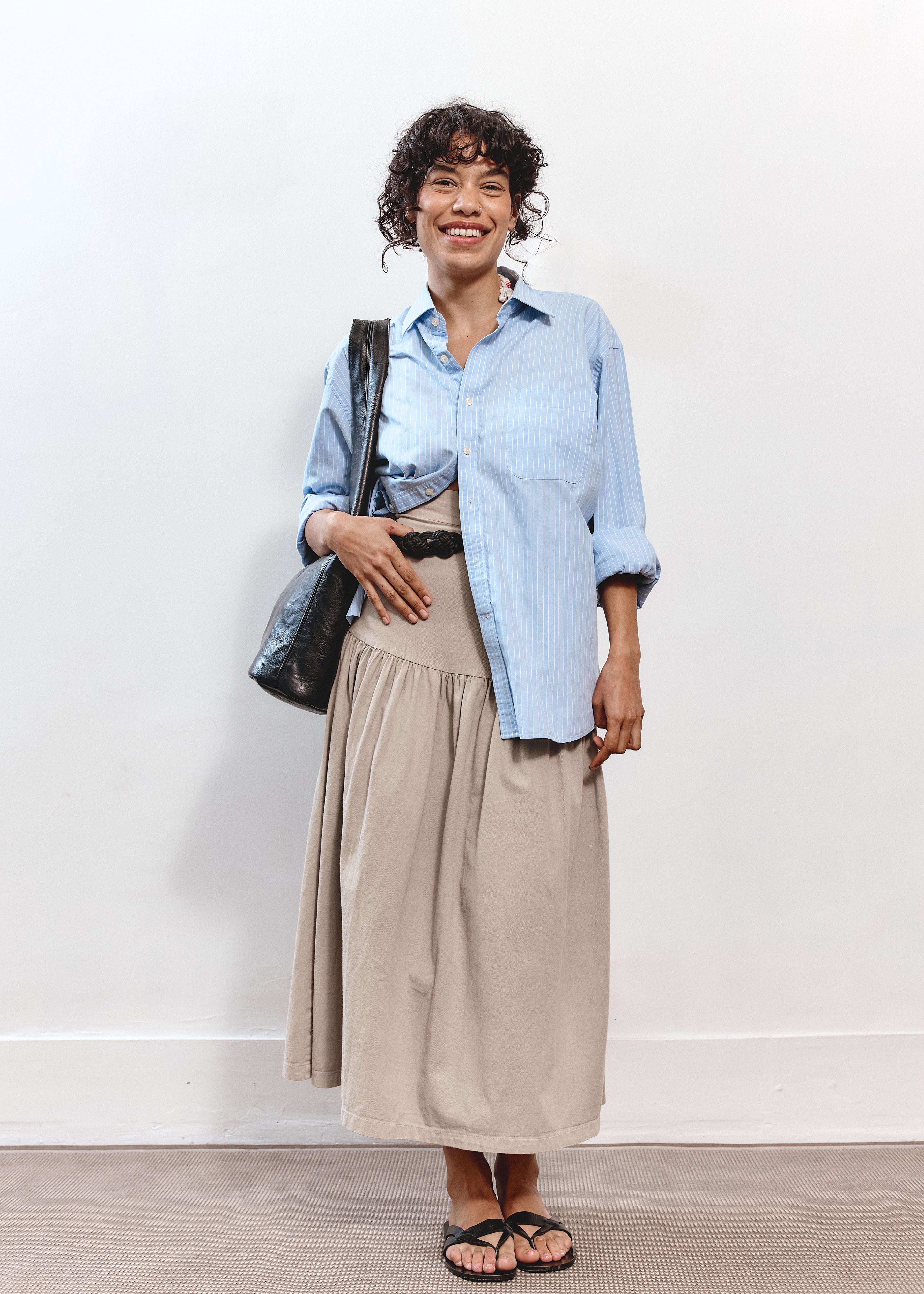 Feraud Button Down - Blue/White Stripe