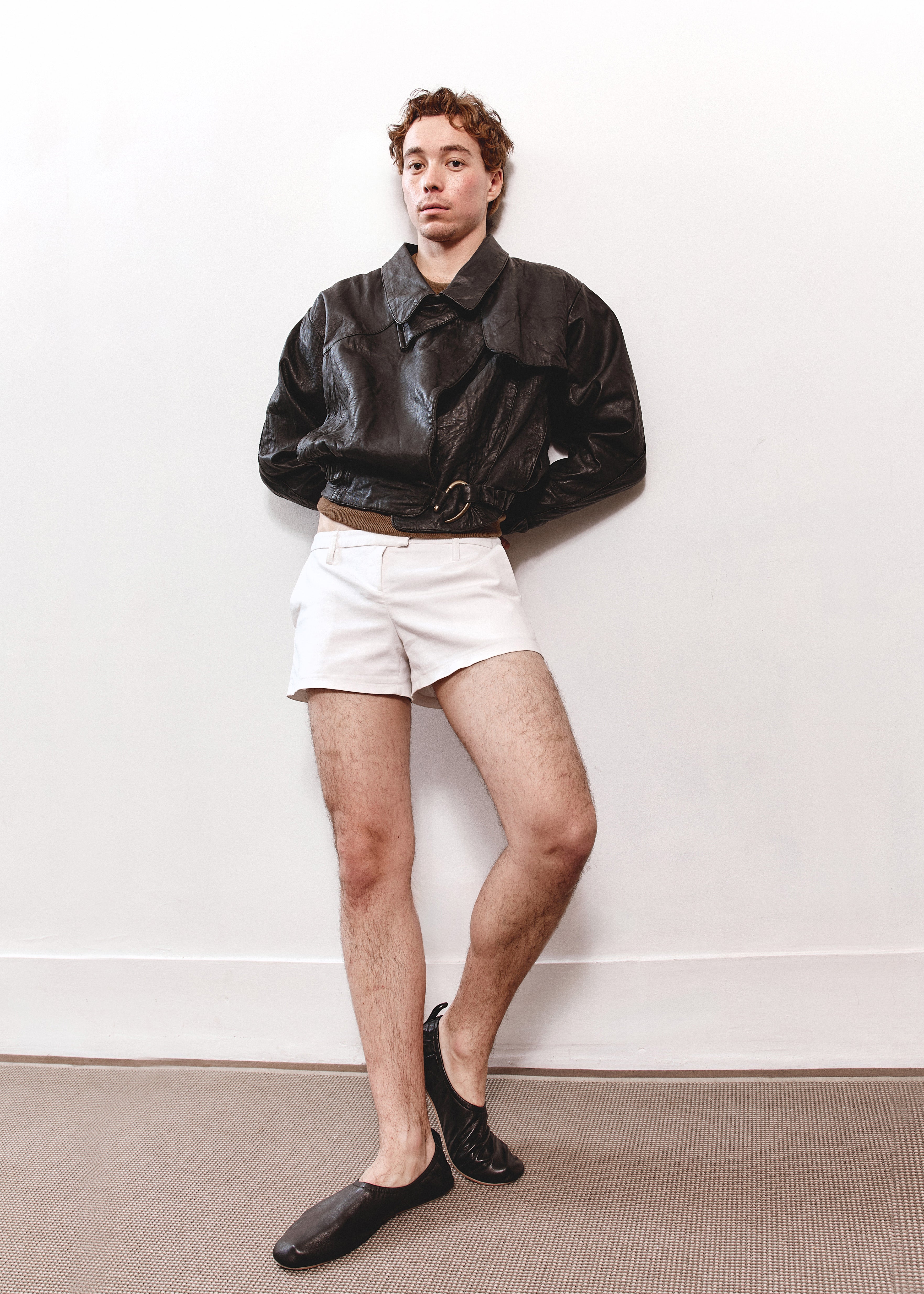 Les Voyous De Tramway Leather Jacket - Black