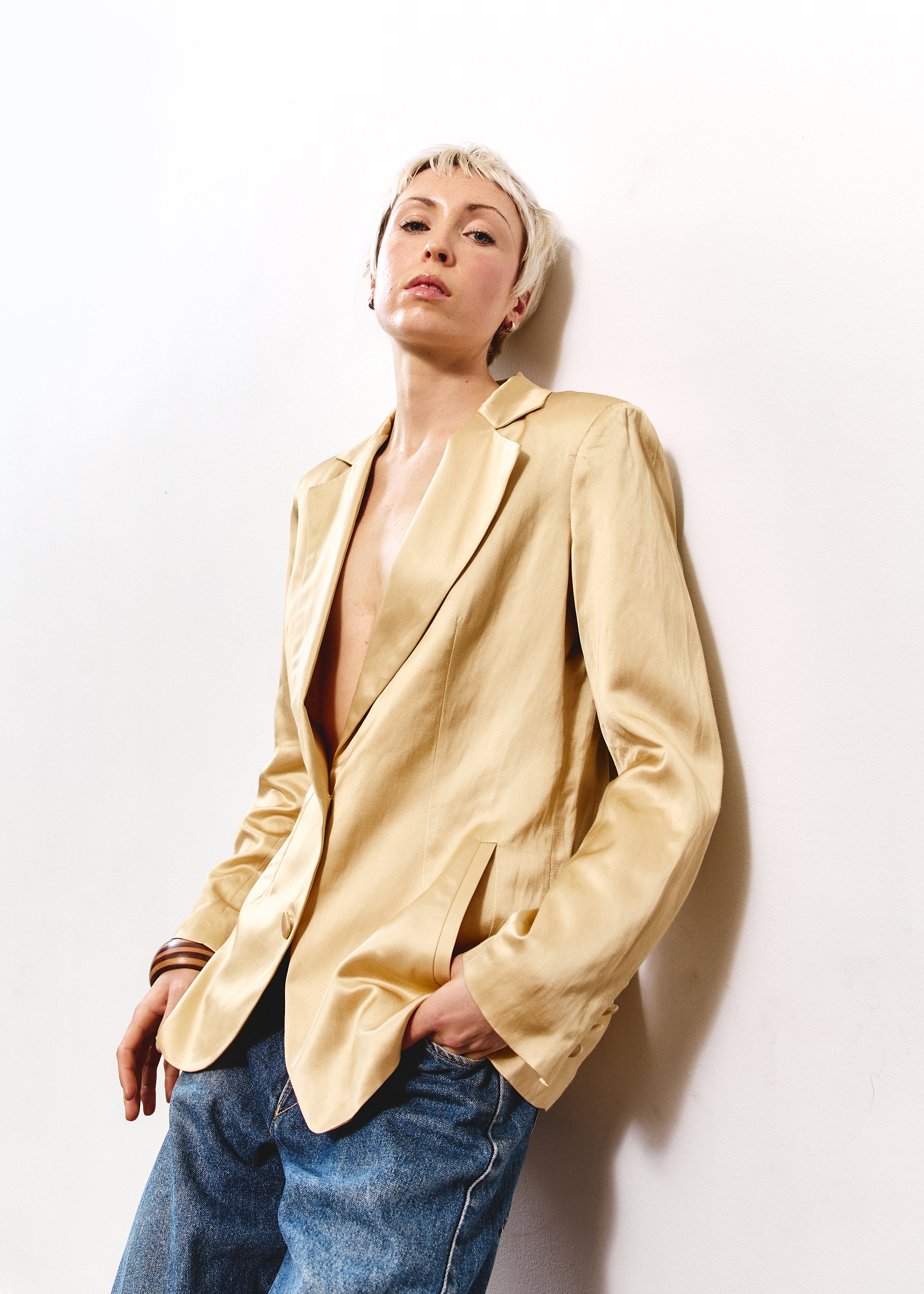Alessandra Vallance Blazer - Gold