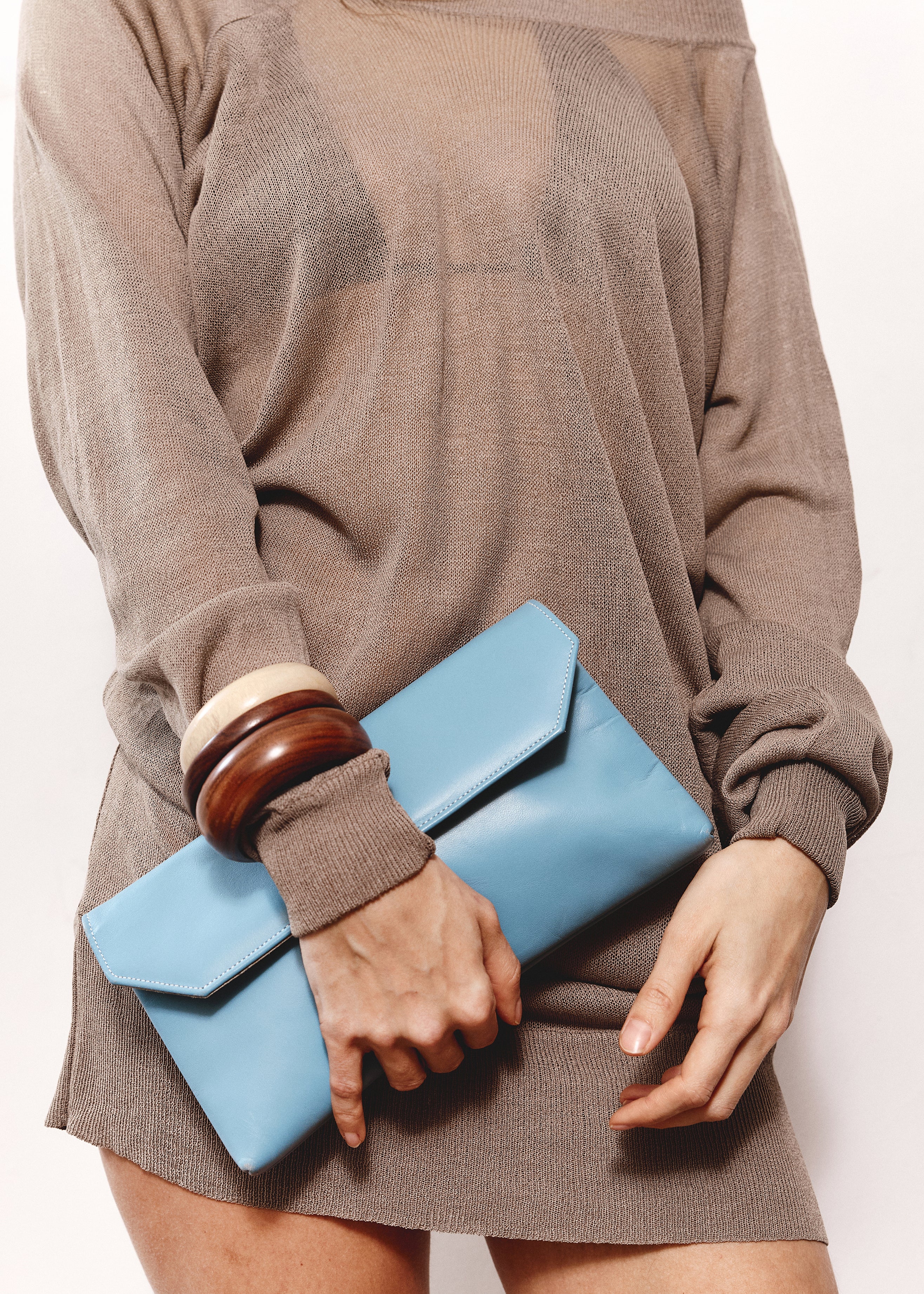 3 x Bangle Stack - Wood/Yellow