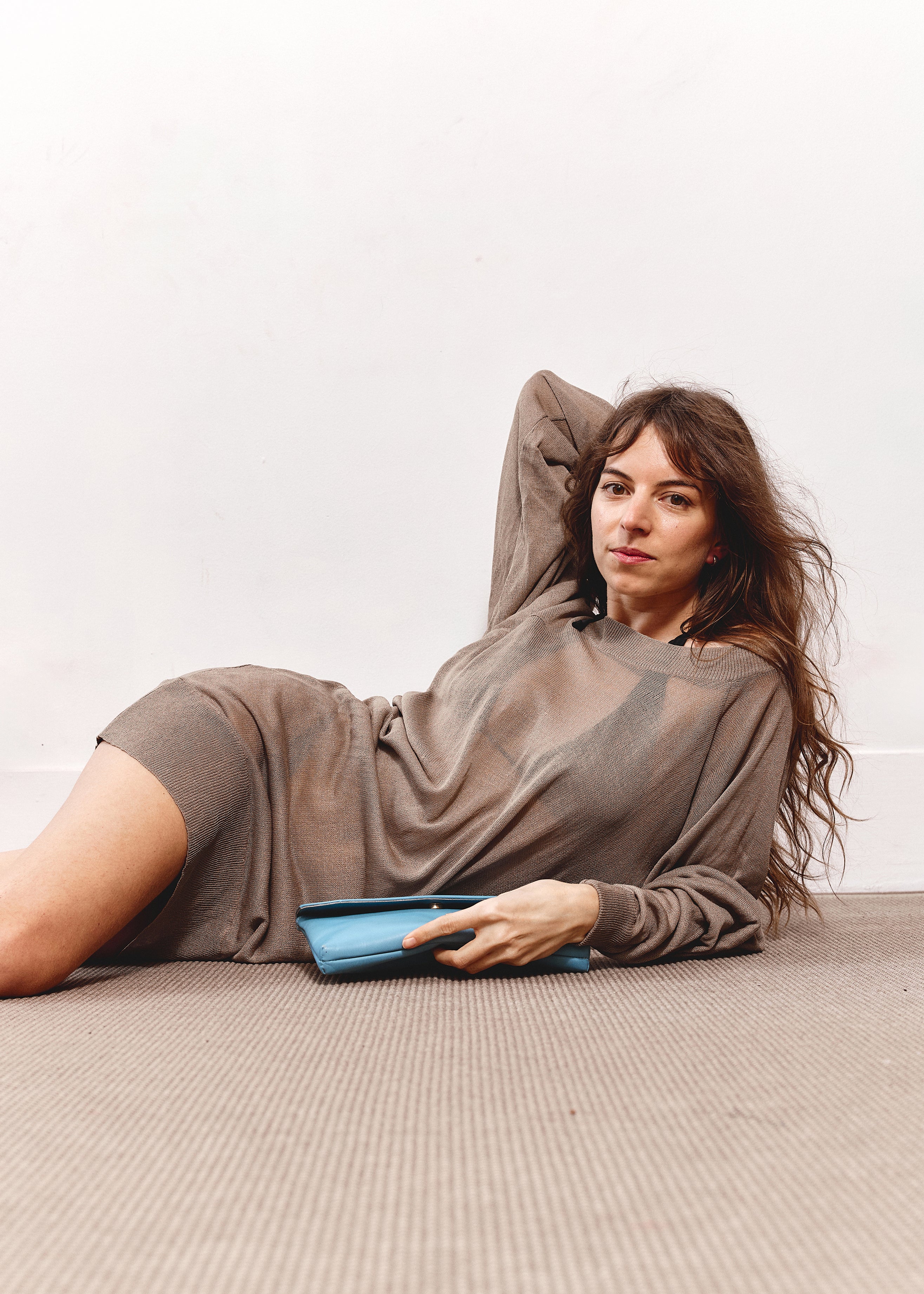 Vintage Kenzo Knit Mini Dress - Brown