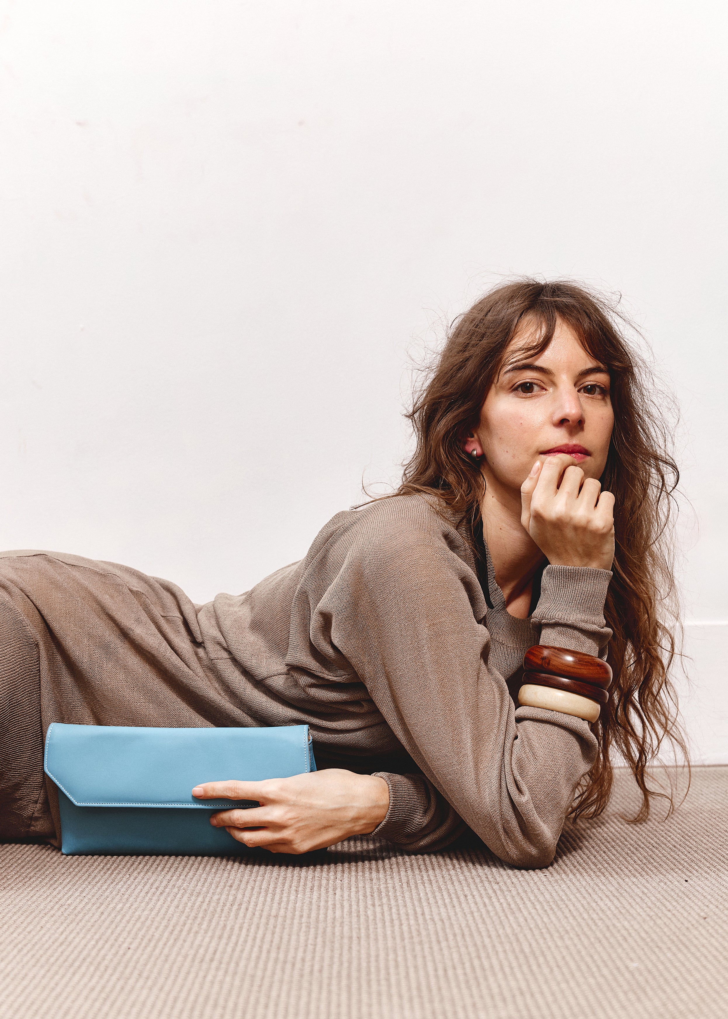 3 x Bangle Stack - Wood/Yellow