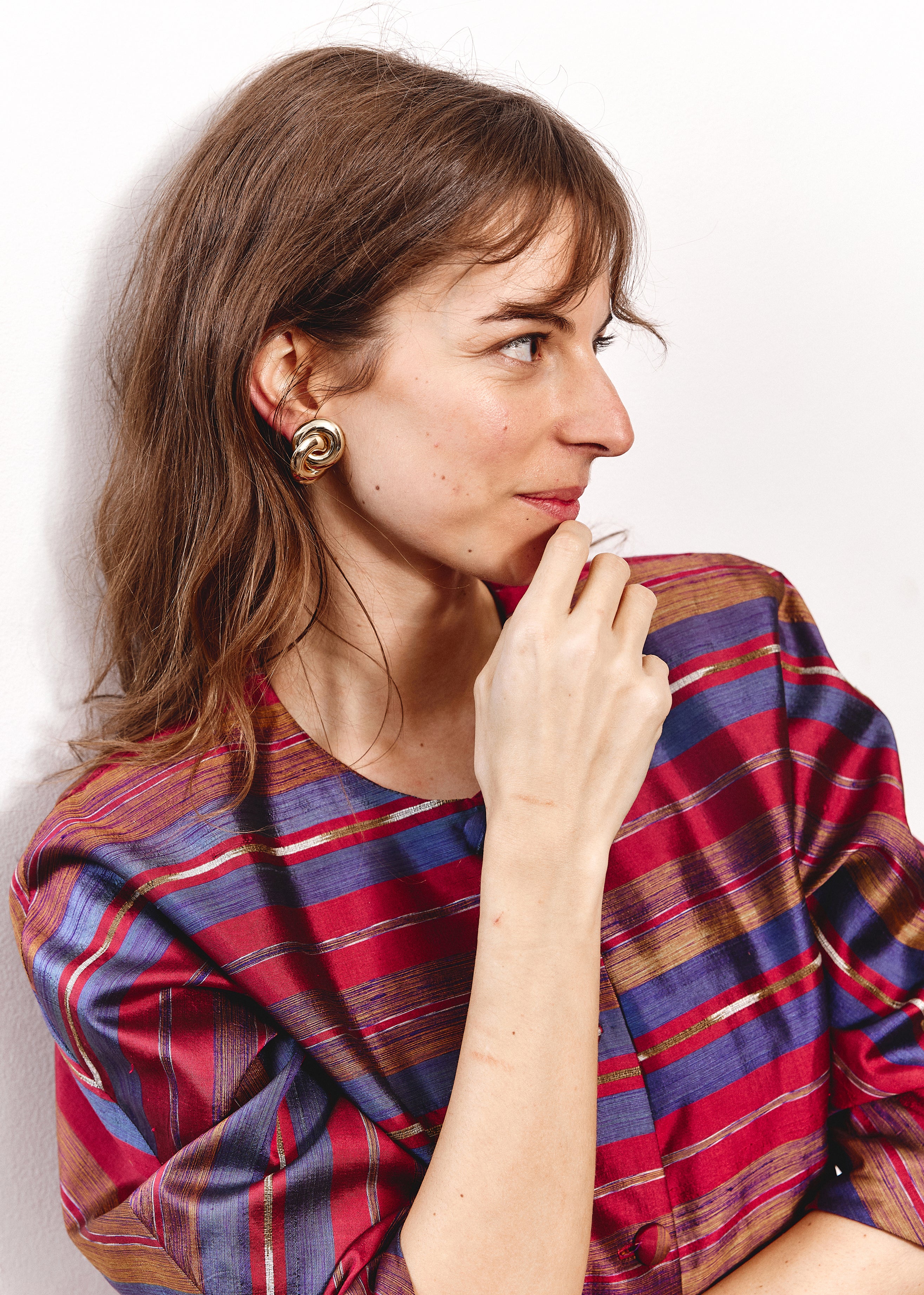 Twisted Clip Ons - Gold