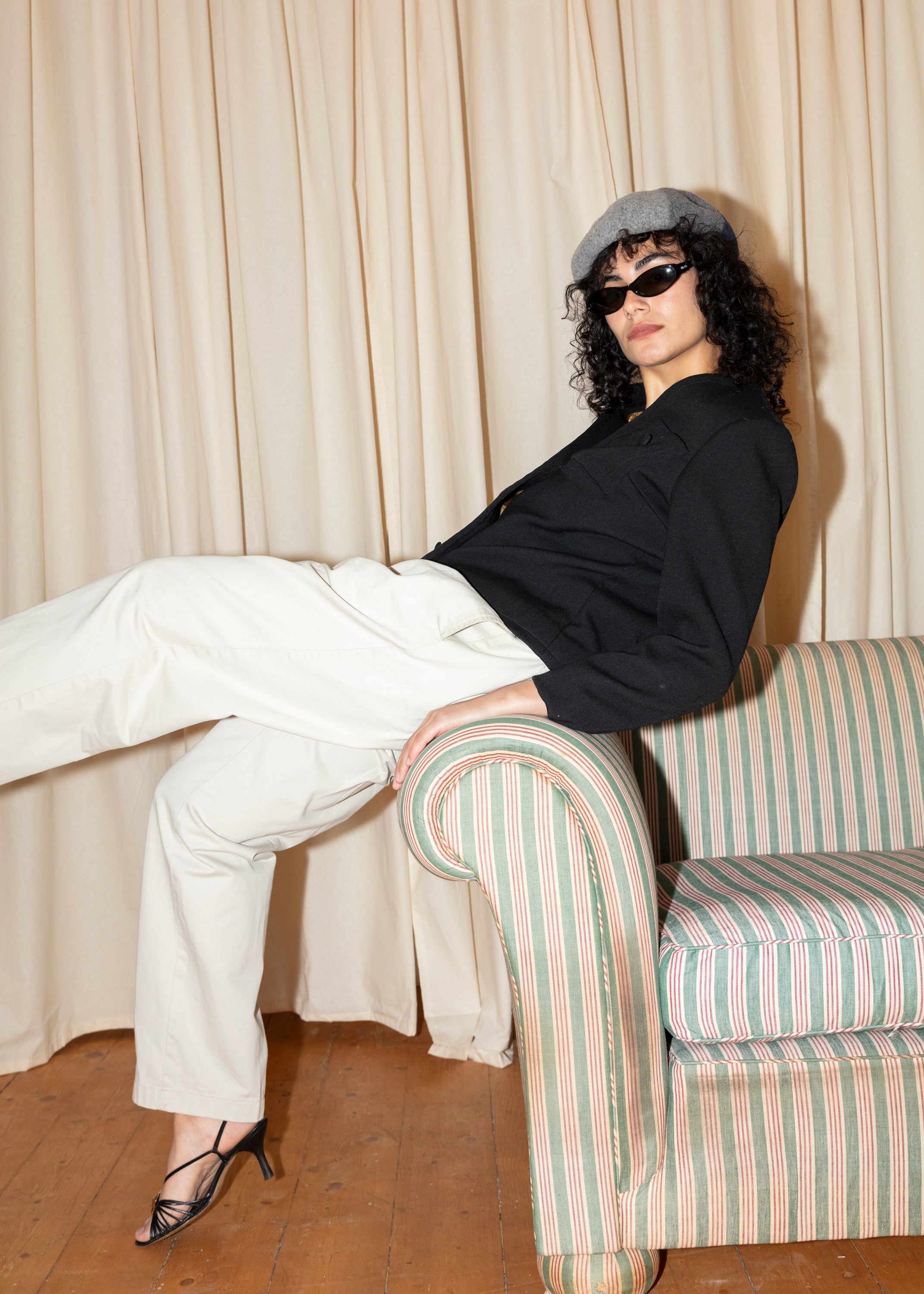 Gregory Ladner Beret - Grey/Blue