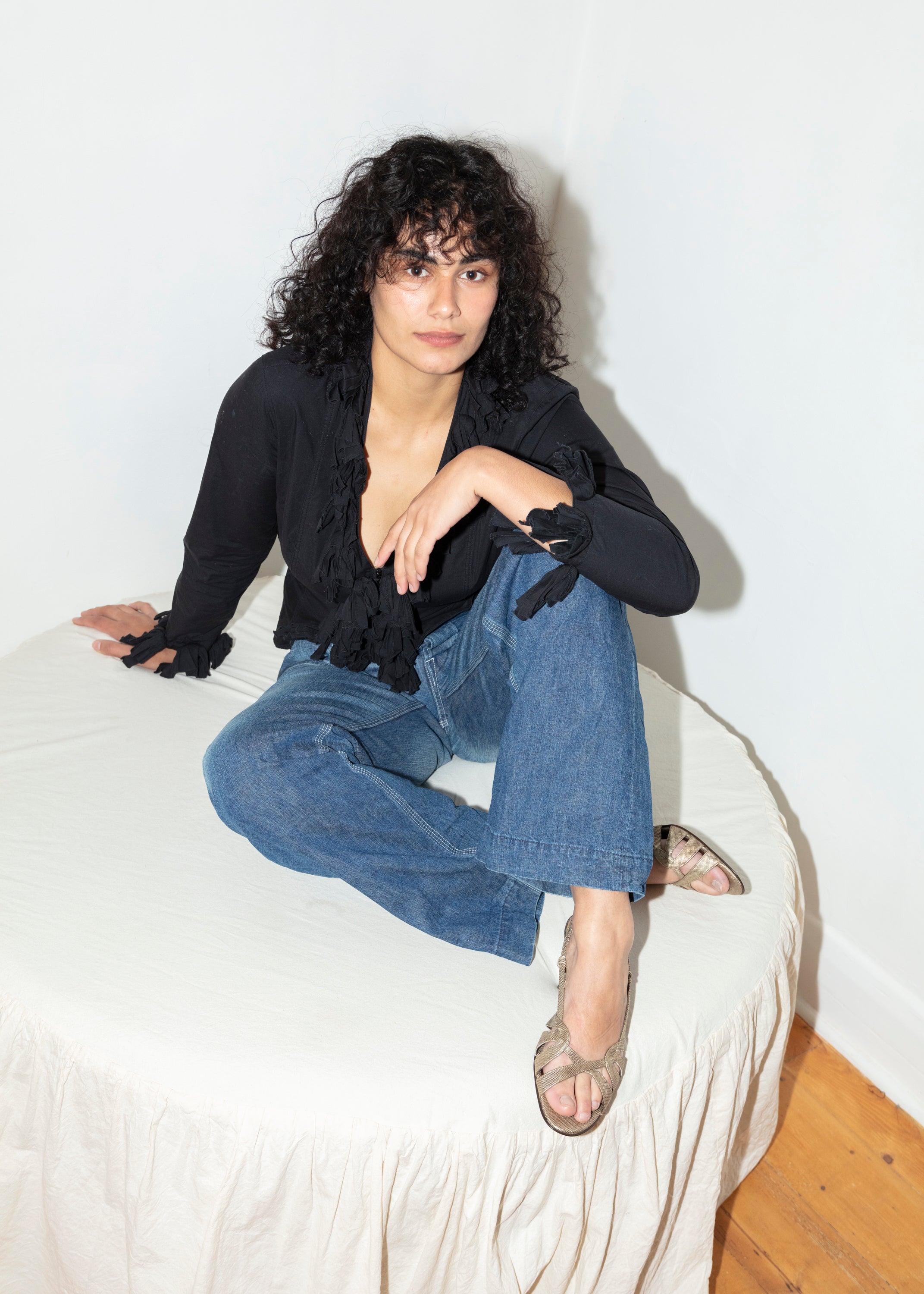 Anne Fontaine Bow Blouse - Black