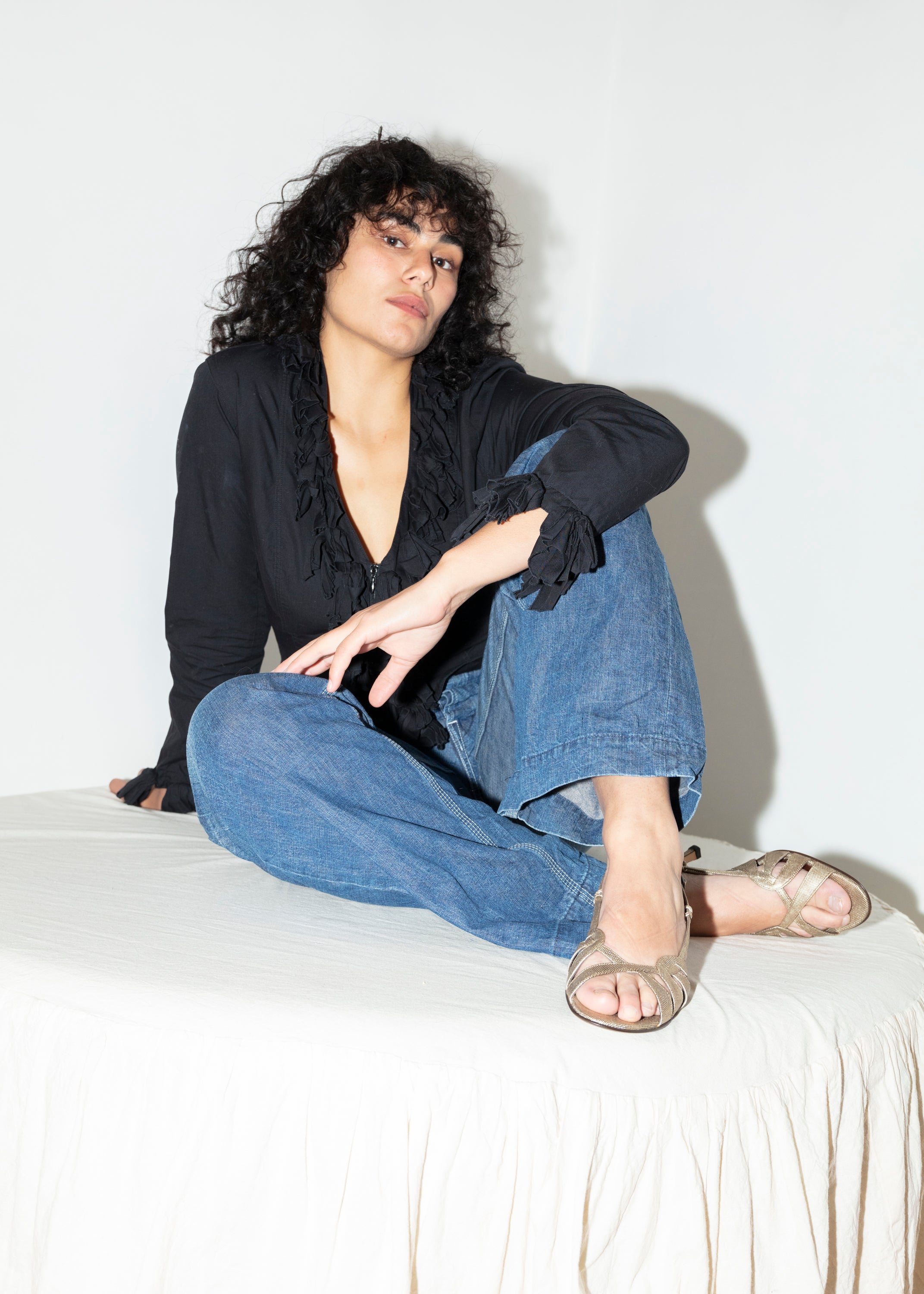 Anne Fontaine Bow Blouse - Black