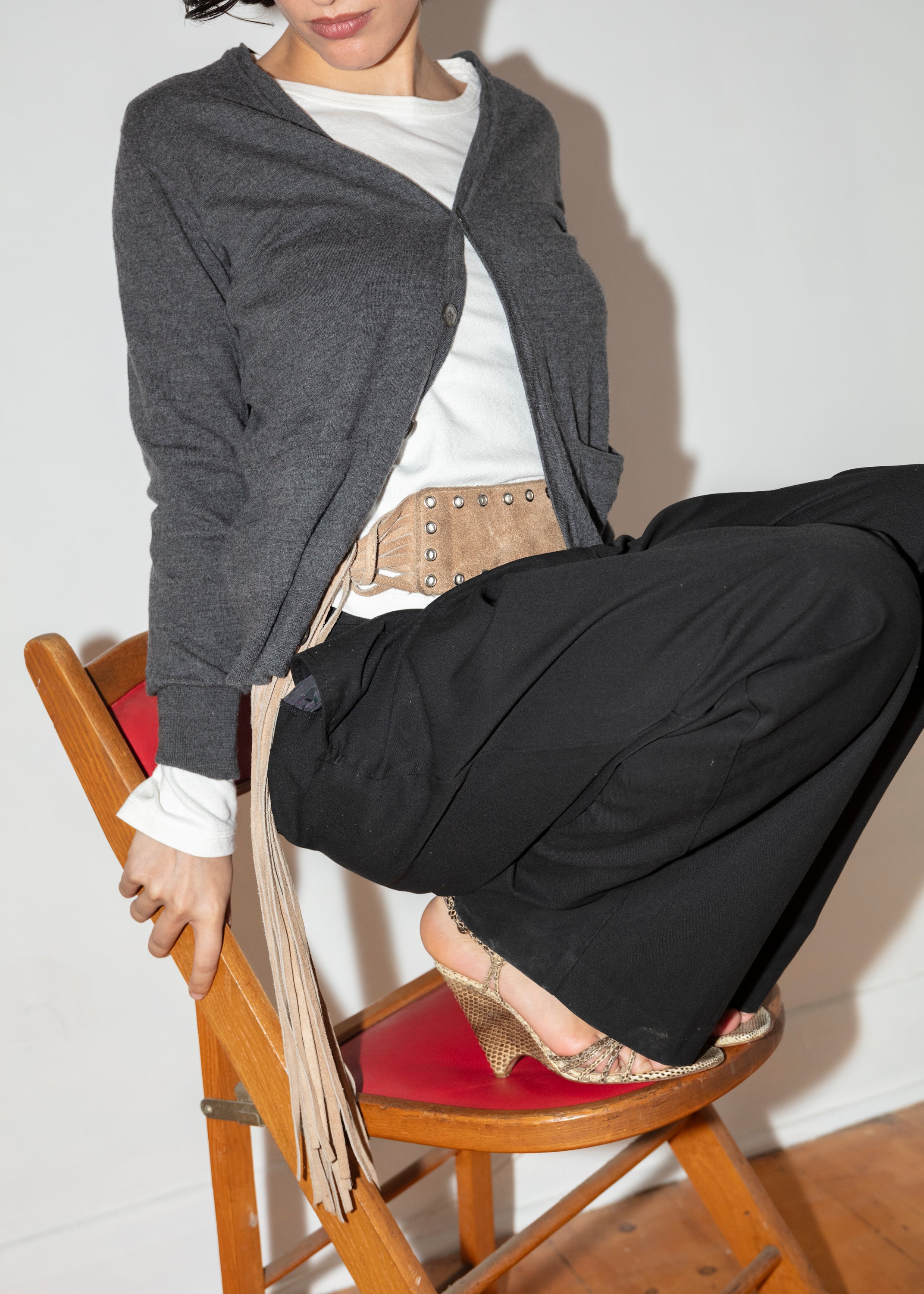 Drakes Cardigan - Grey