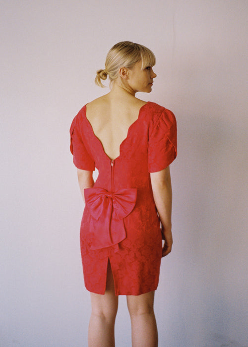 80's Vintage Zum Zum Mini Dress - Red