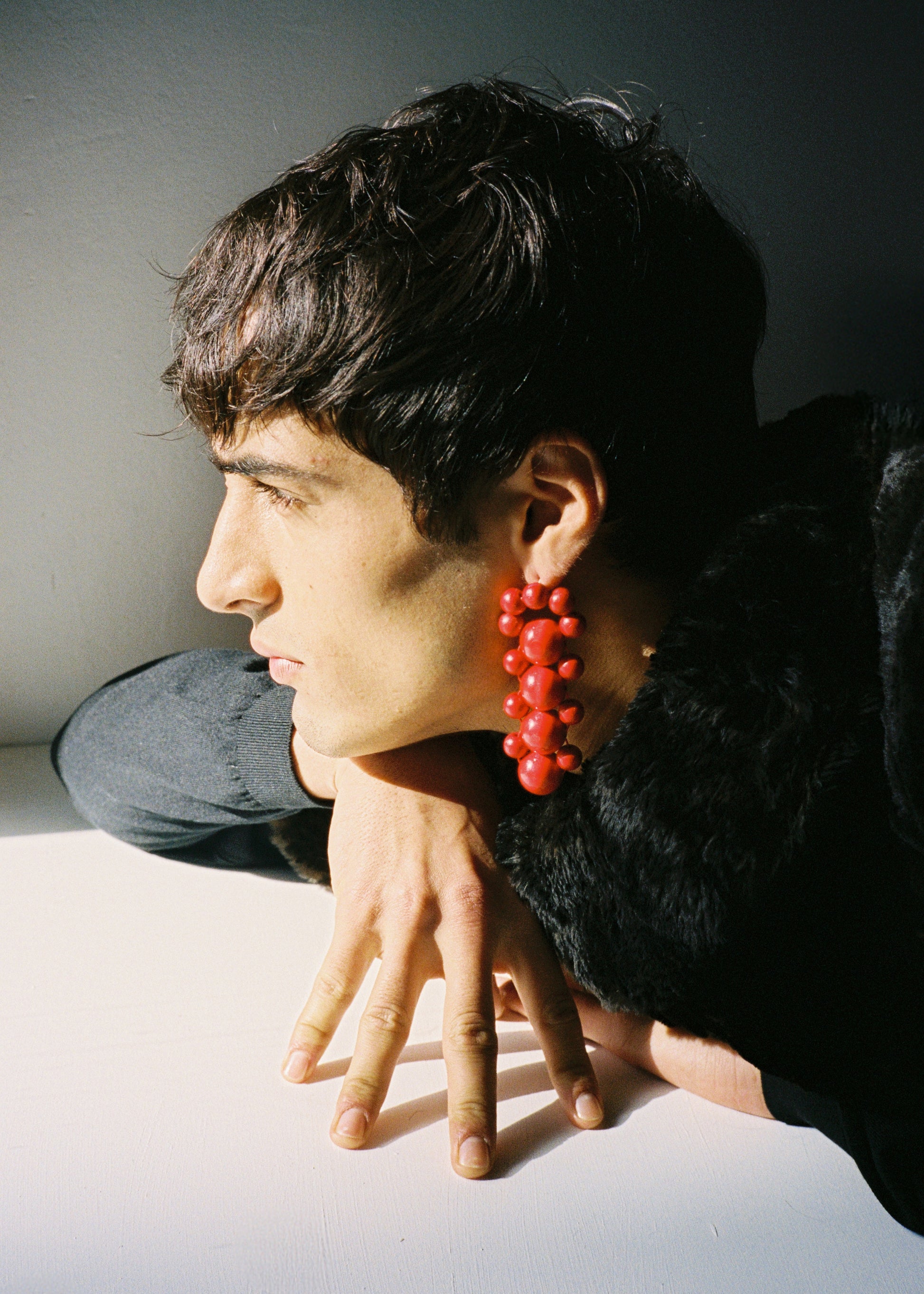 Talina Bombyx Earrings - Red