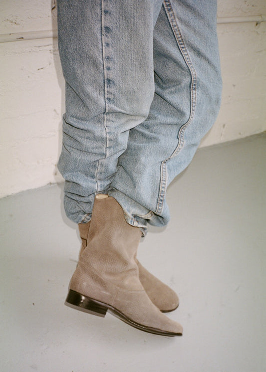 Slouchy Boots - Grey