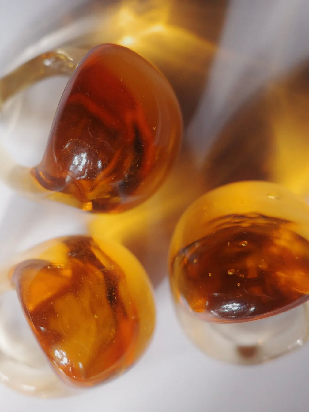 Joob Bulb Ring - Amber