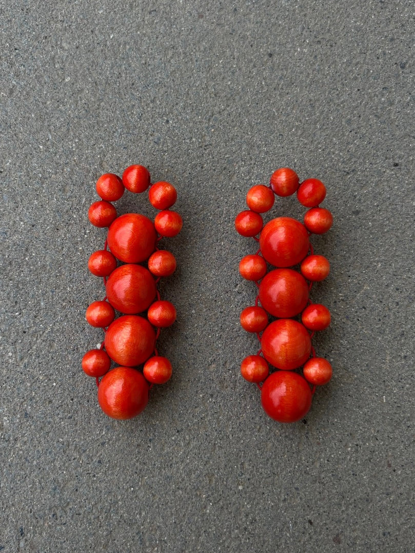 Talina Bombyx Earrings - Orange