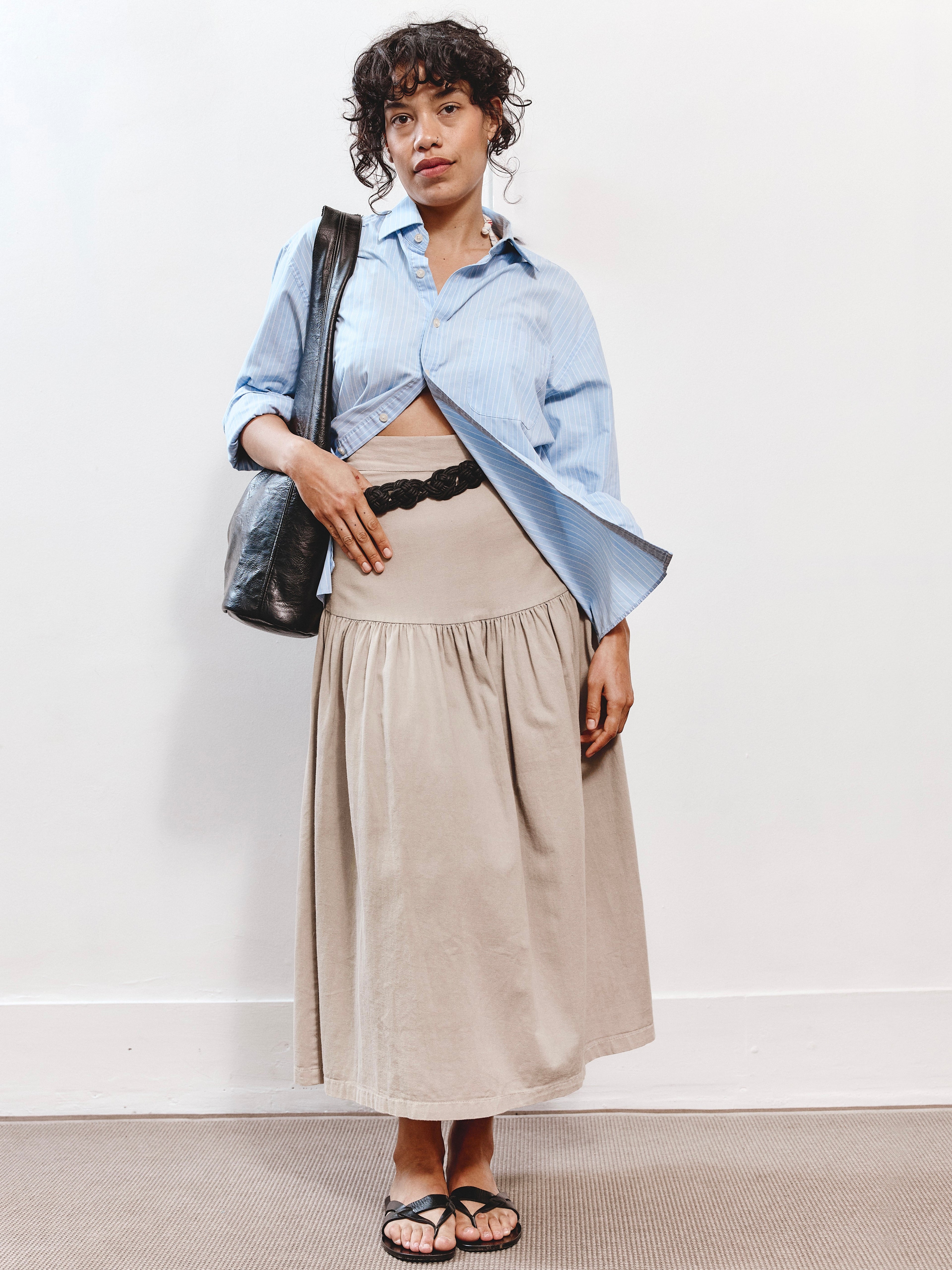 Braided Rope Belt - Black