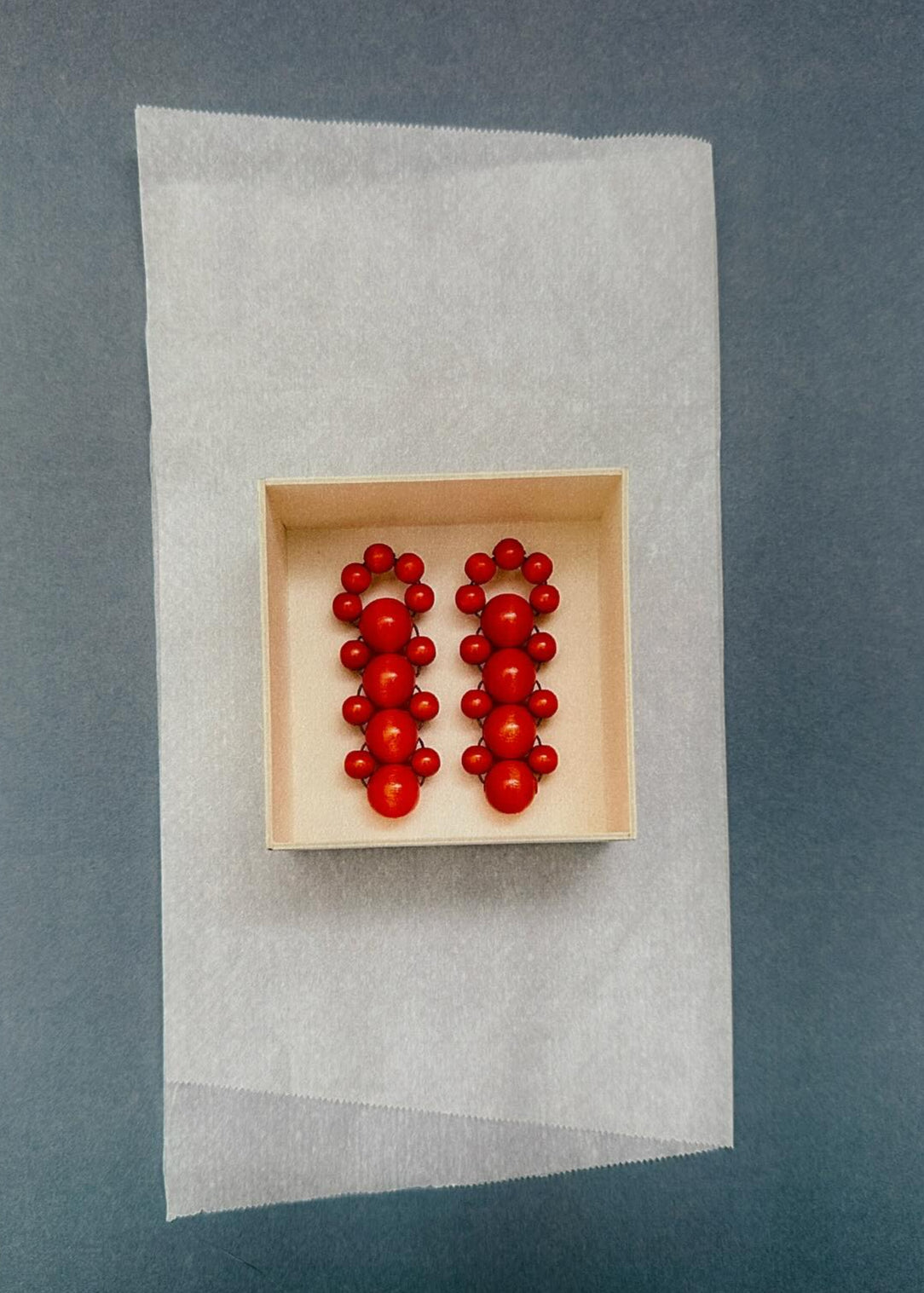 Talina Bombyx Earrings - Red