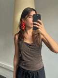 Talina Bombyx Earrings - Orange