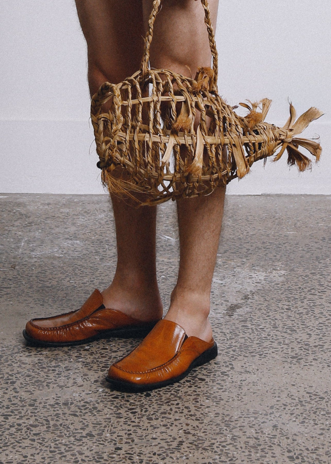 Uomo Loafer Mules - Brown