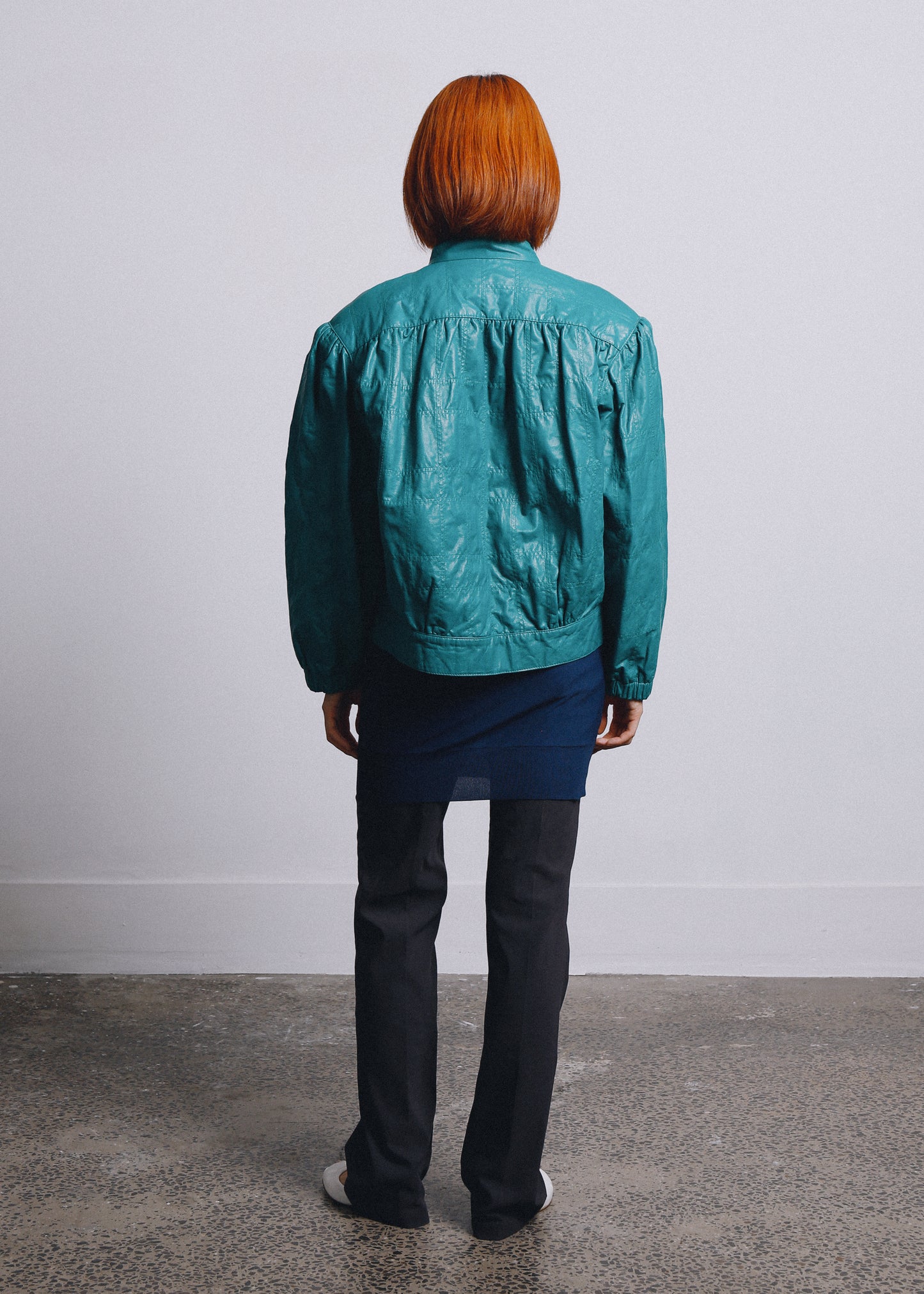 Paolo Donnari Leather Jacket - Teal