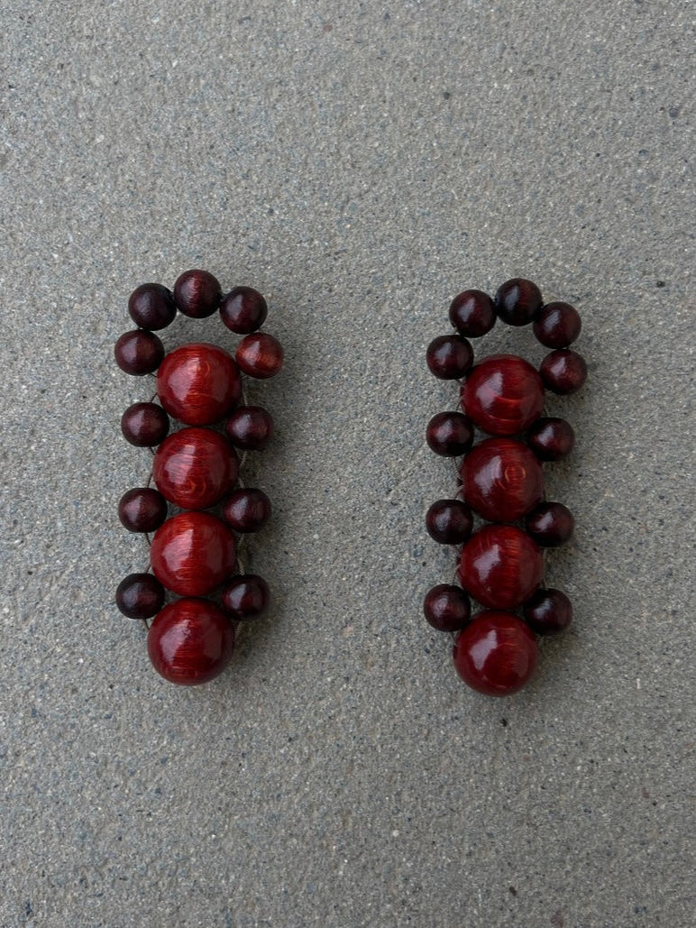 Talina Bombyx Earrings - Brown