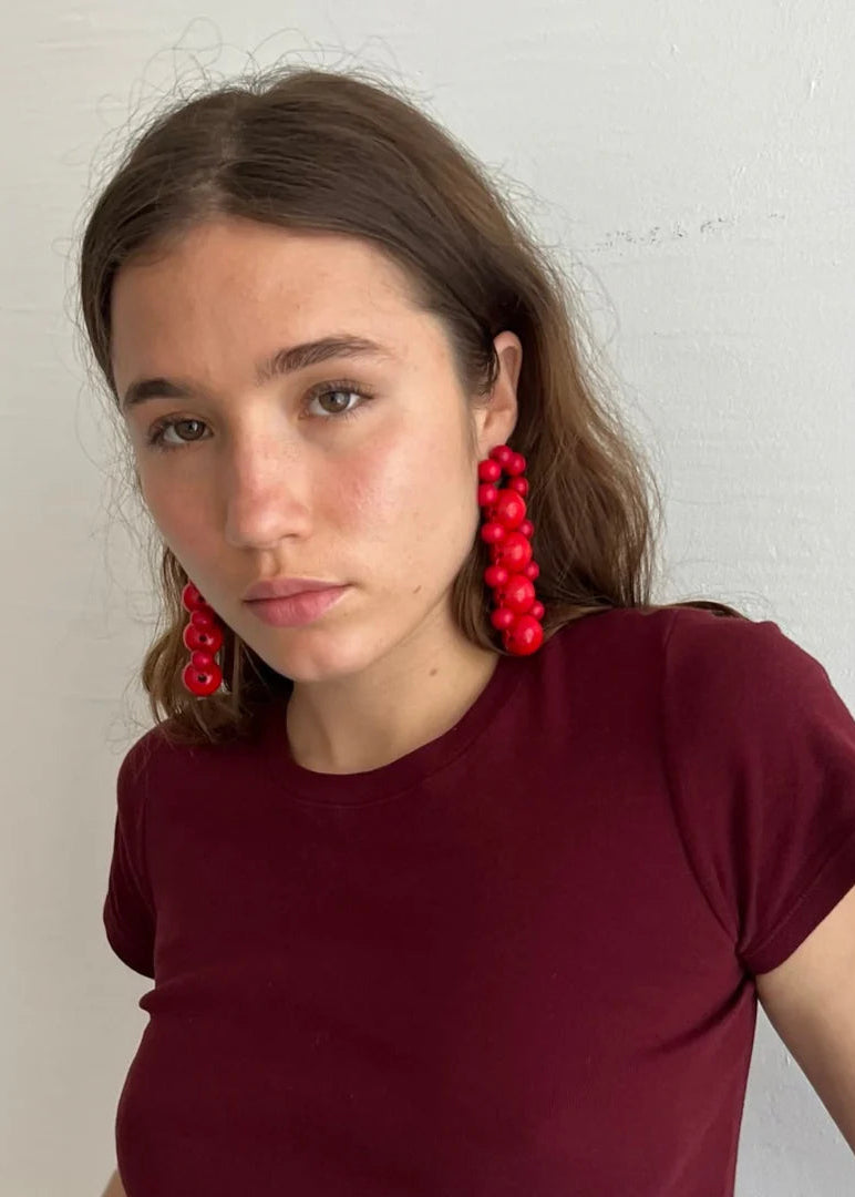 Talina Bombyx Earrings - Brown