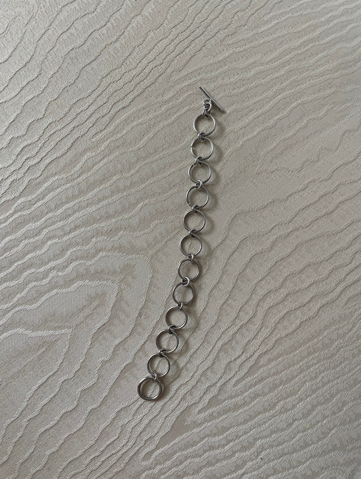 Multi Circle Link Bracelet - Silver