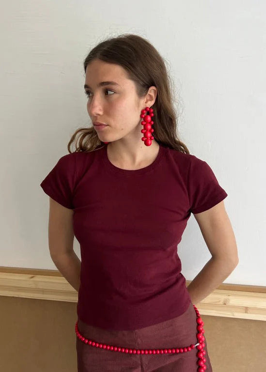 Talina Bombyx Earrings - Brown