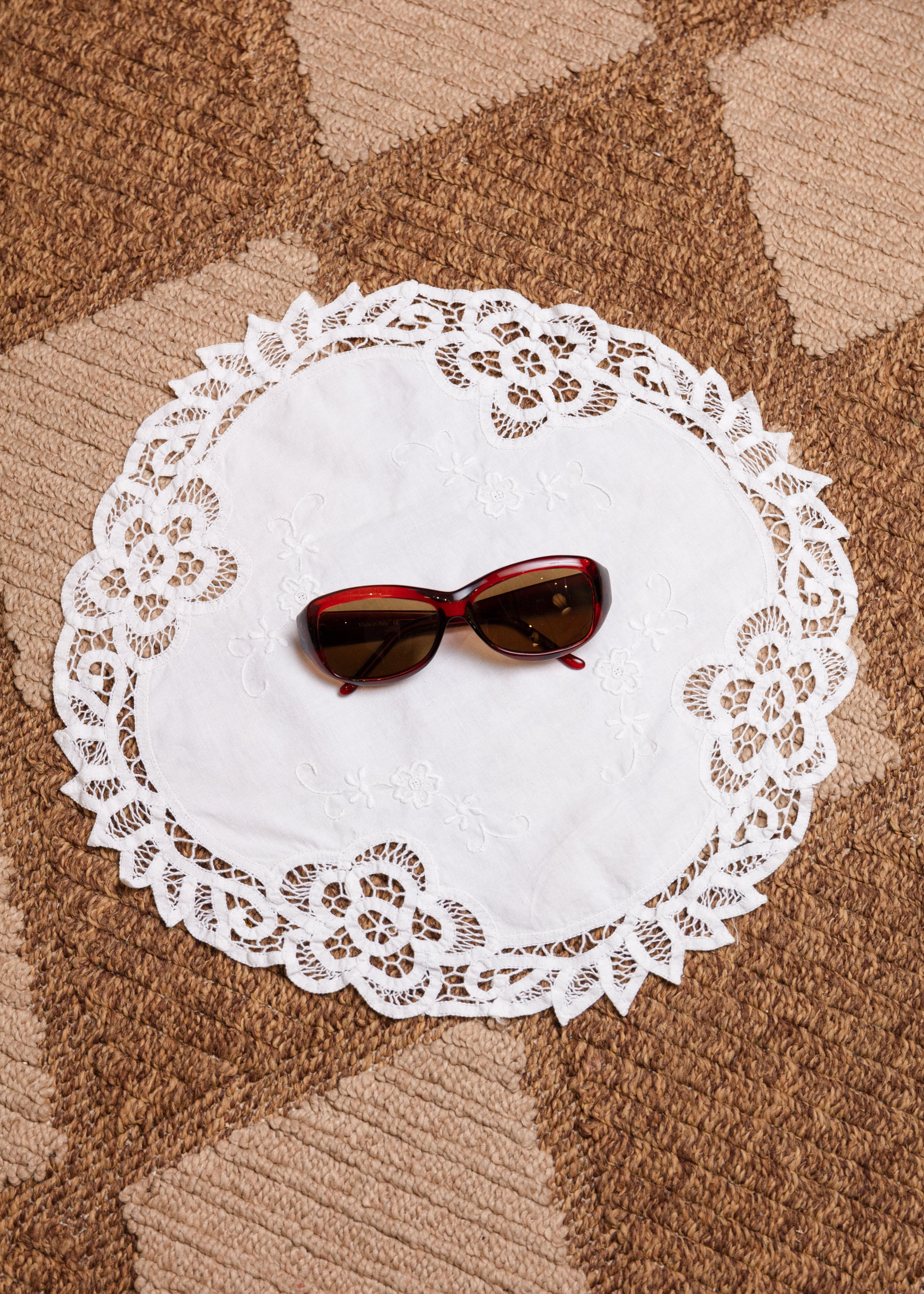 Sharra Pagano Sunglasses - Burgundy
