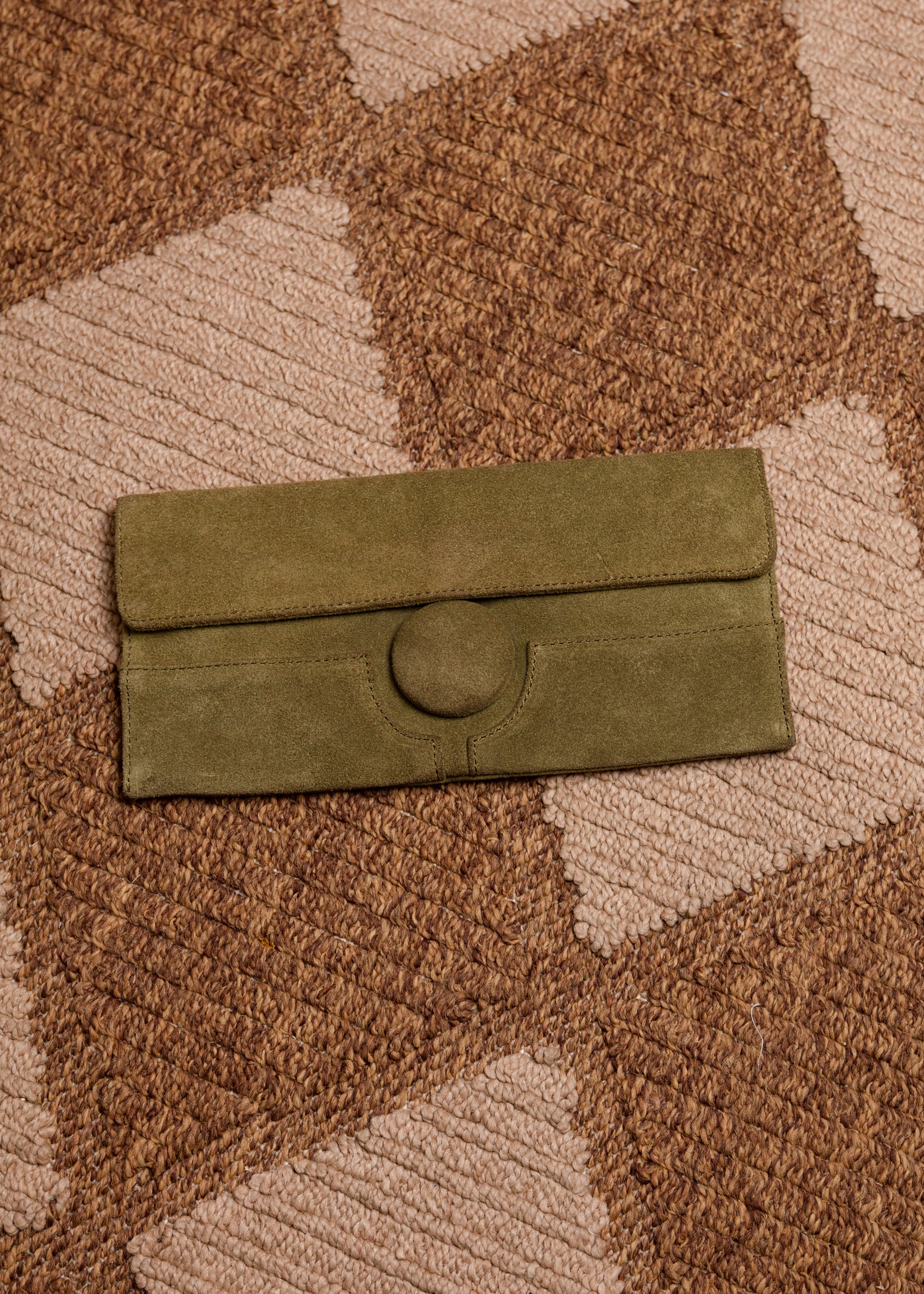 Guess Suede Clutch - Green