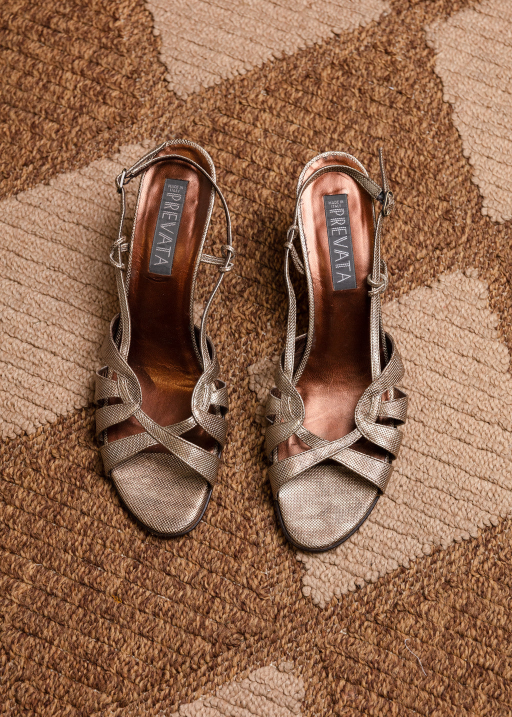 Prevata Salsa Heels - Gold