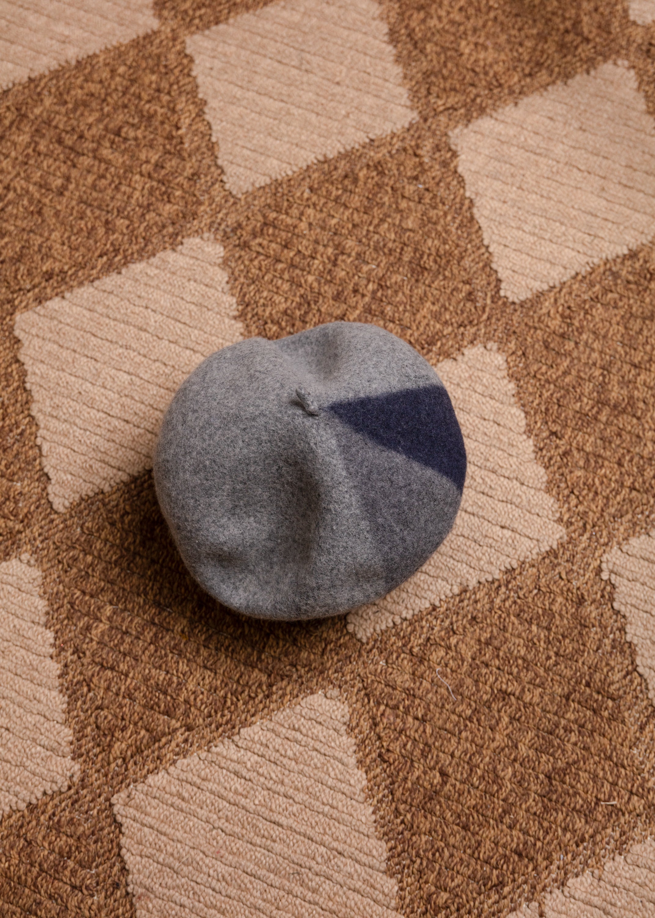 Gregory Ladner Beret - Grey/Blue