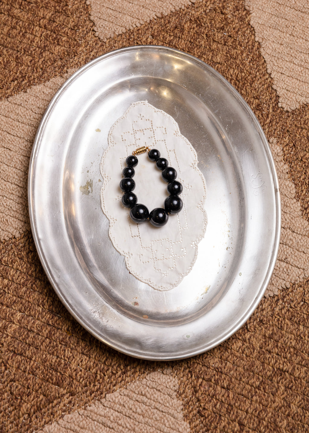 XL Beaded Bracelet - Black