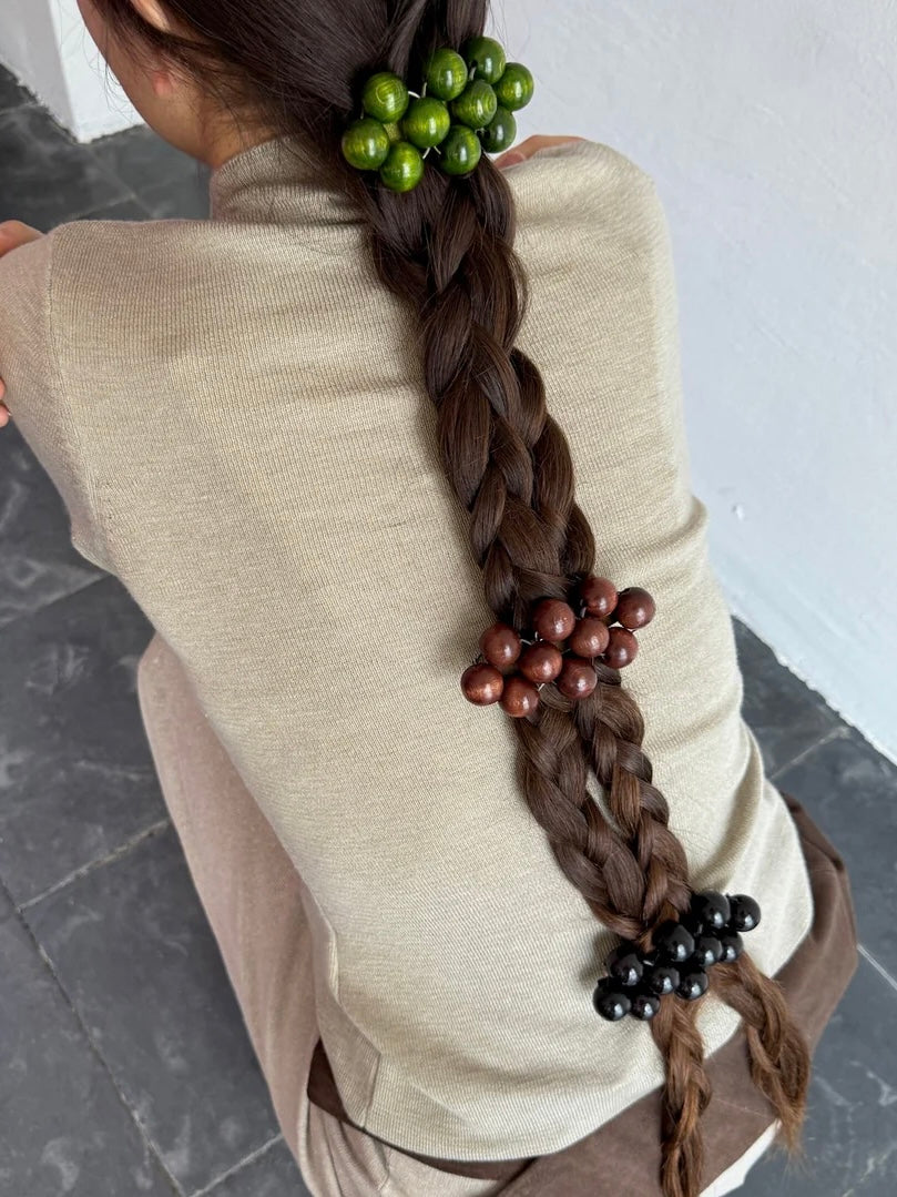 Talina Mori Big Hair Clip - Brown