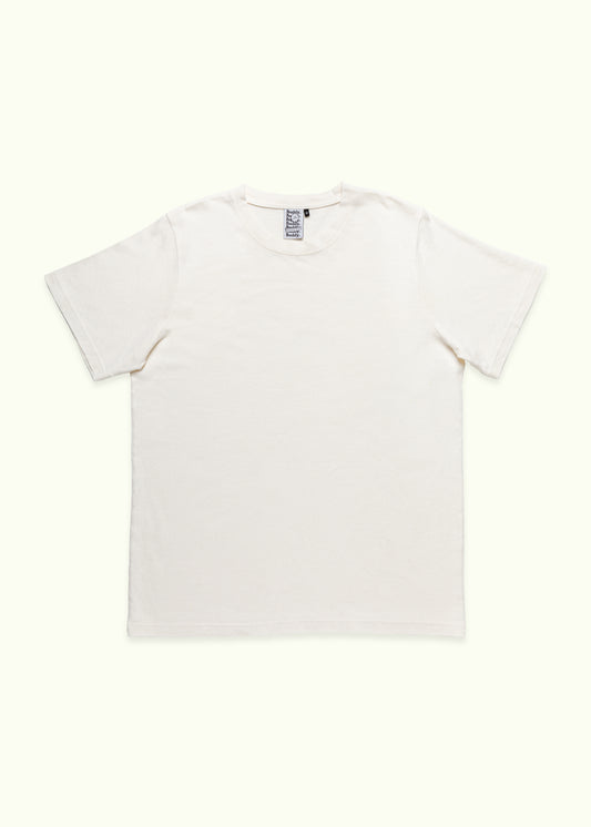 Buddy Hemp Goods Classic Tee Off White Flatlay Front