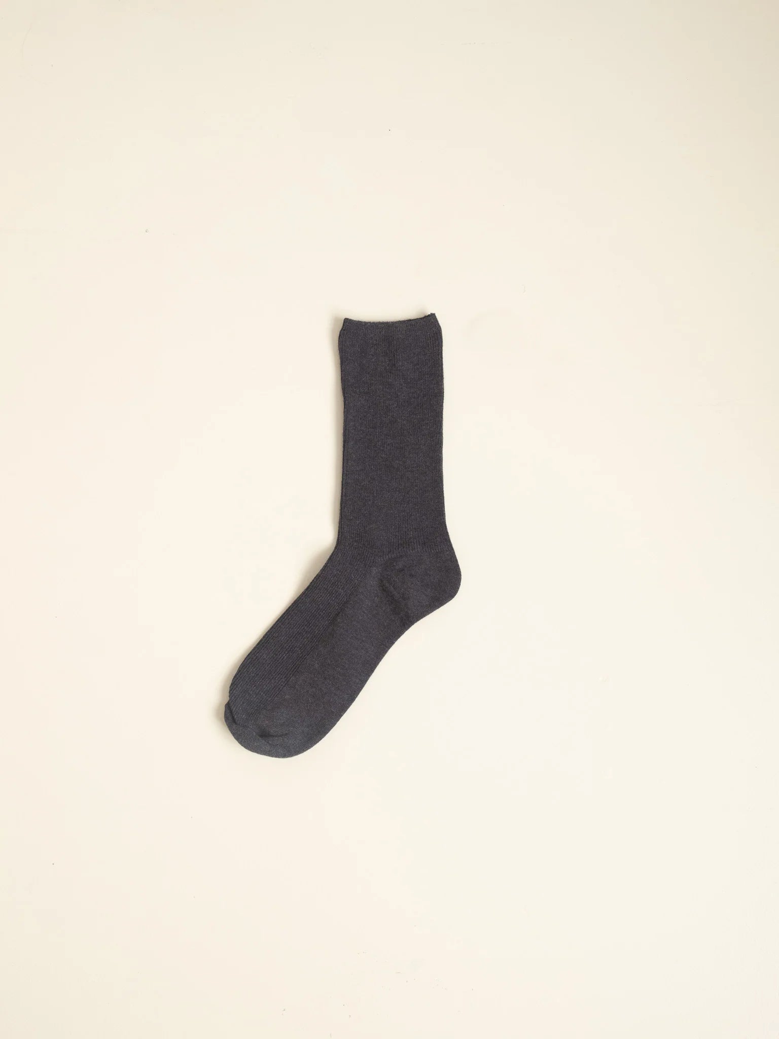 Common Garden Fine Ribbed Socks - Charcoal