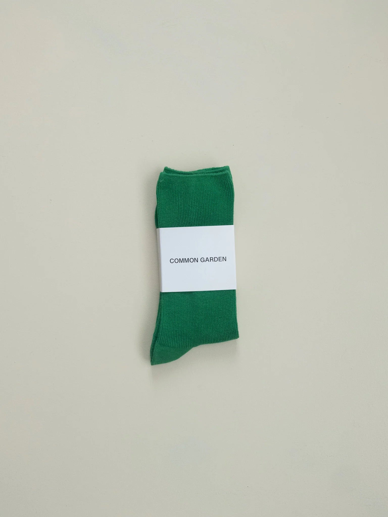 Common Garden Fine Ribbed Socks - Emerald