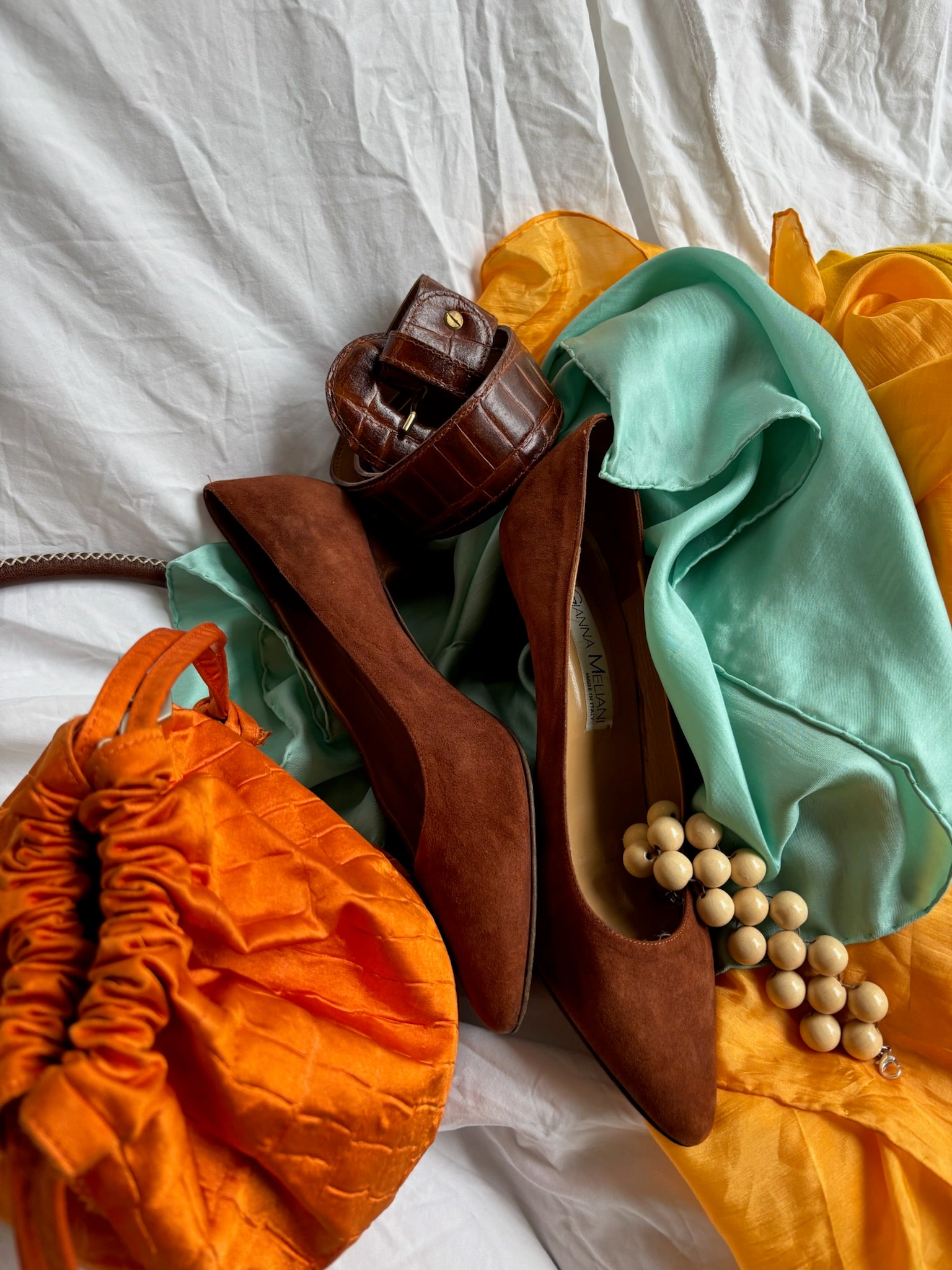 Gianna Meliani Suede Pumps - Brown