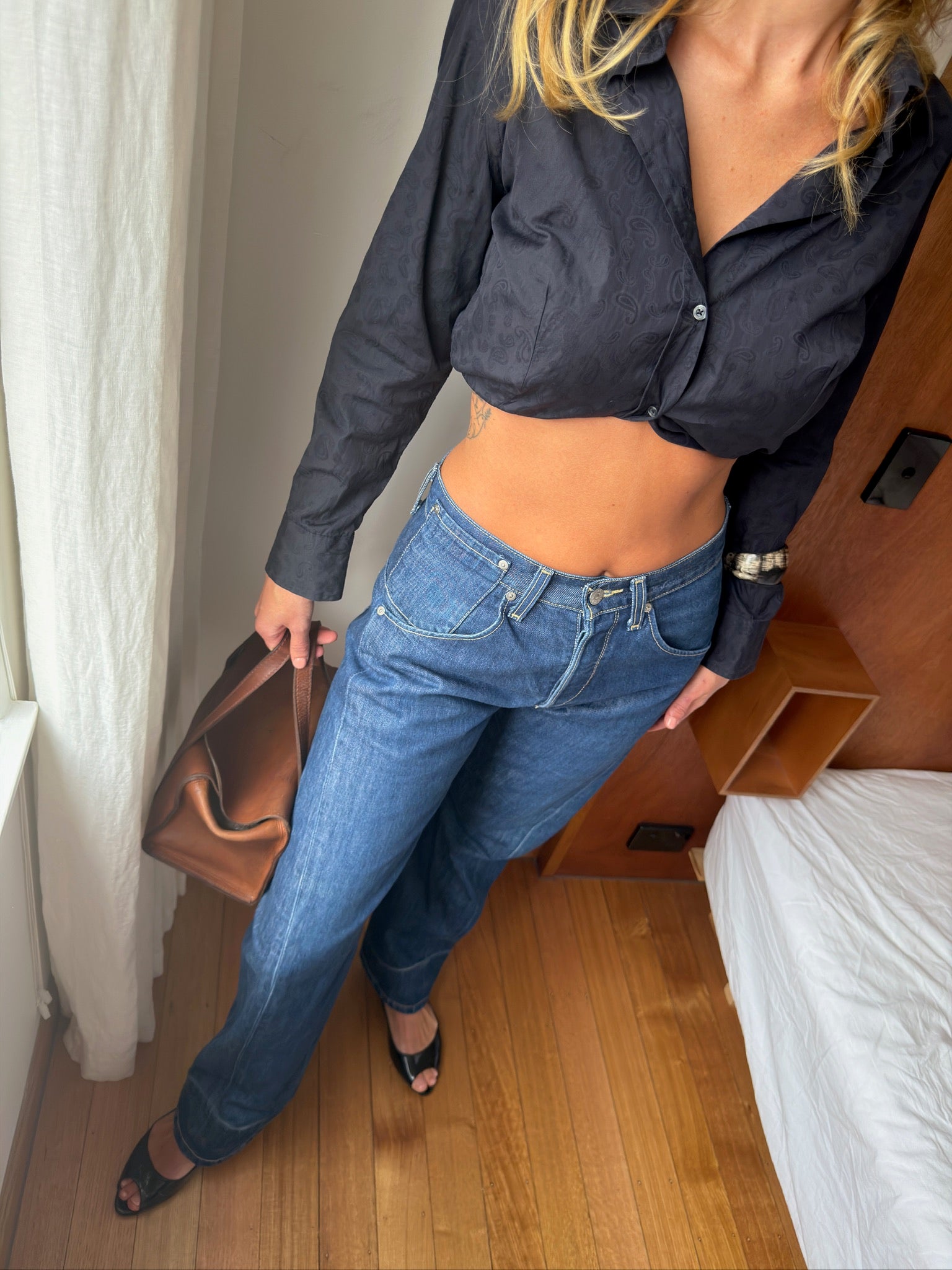 Horn Cuff - Dark Marbled