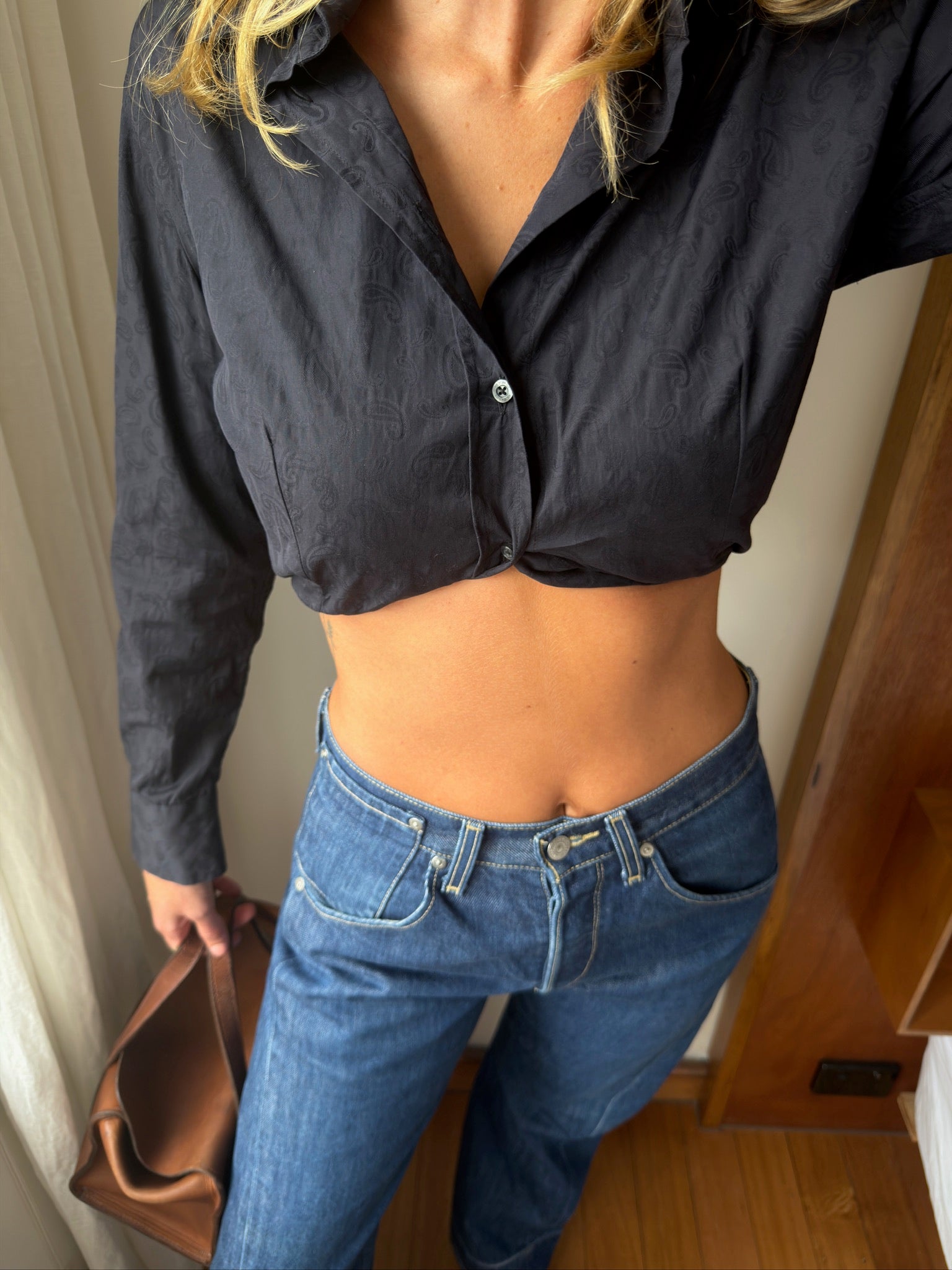 Etro Paisley Button Down - Black