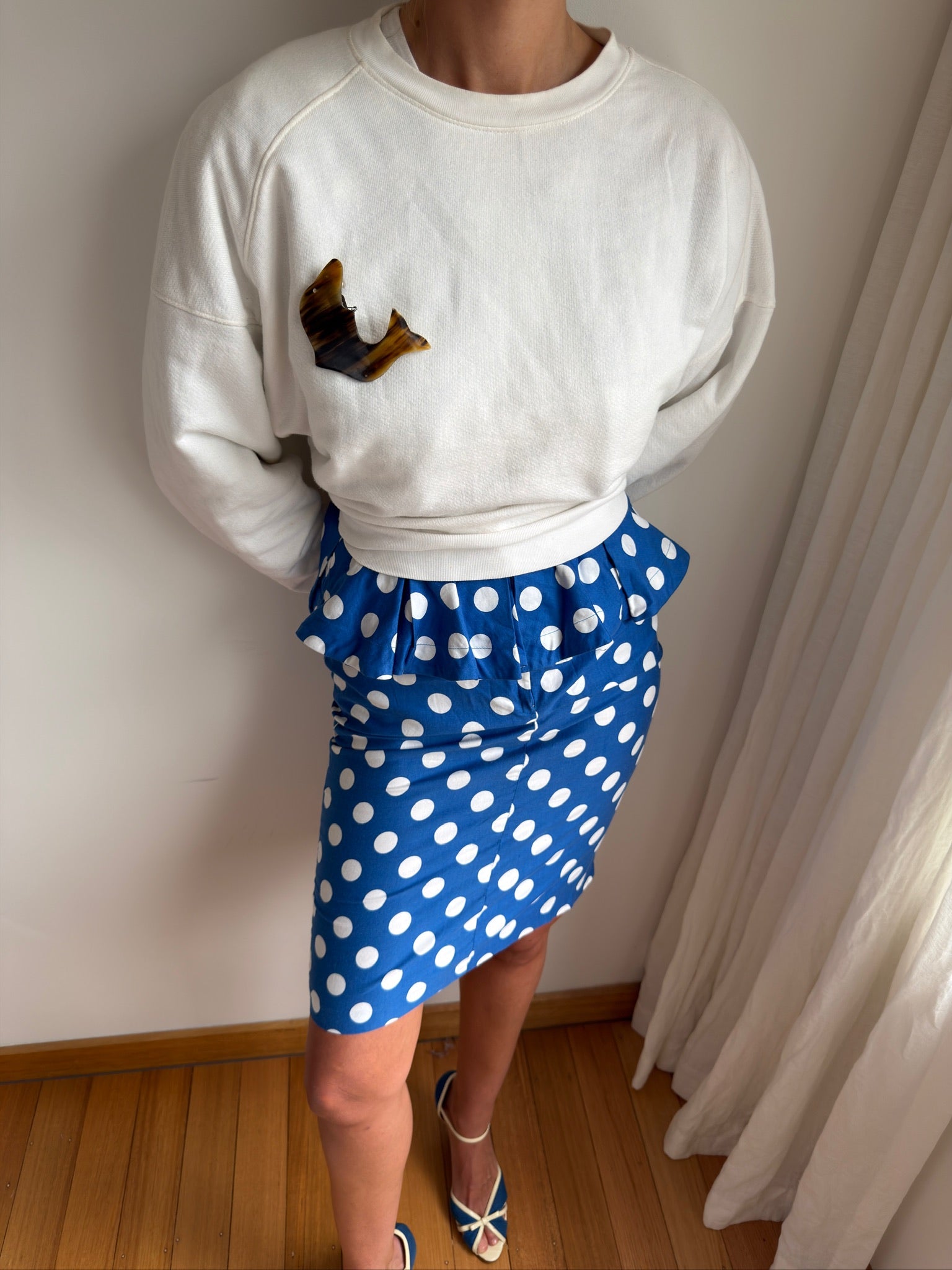 Dolphin Horn Barrette - Natural